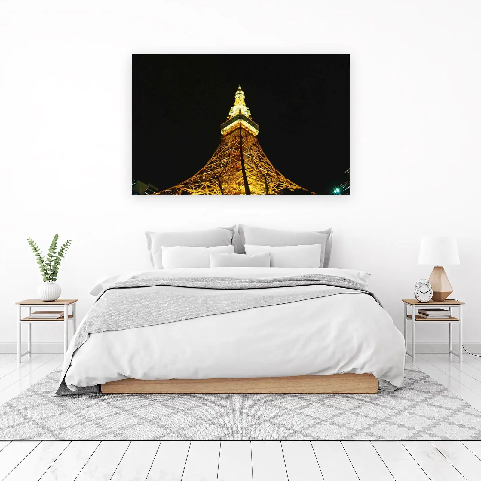 Tokyo Tower at Night "Golden Glow" Wall Art
