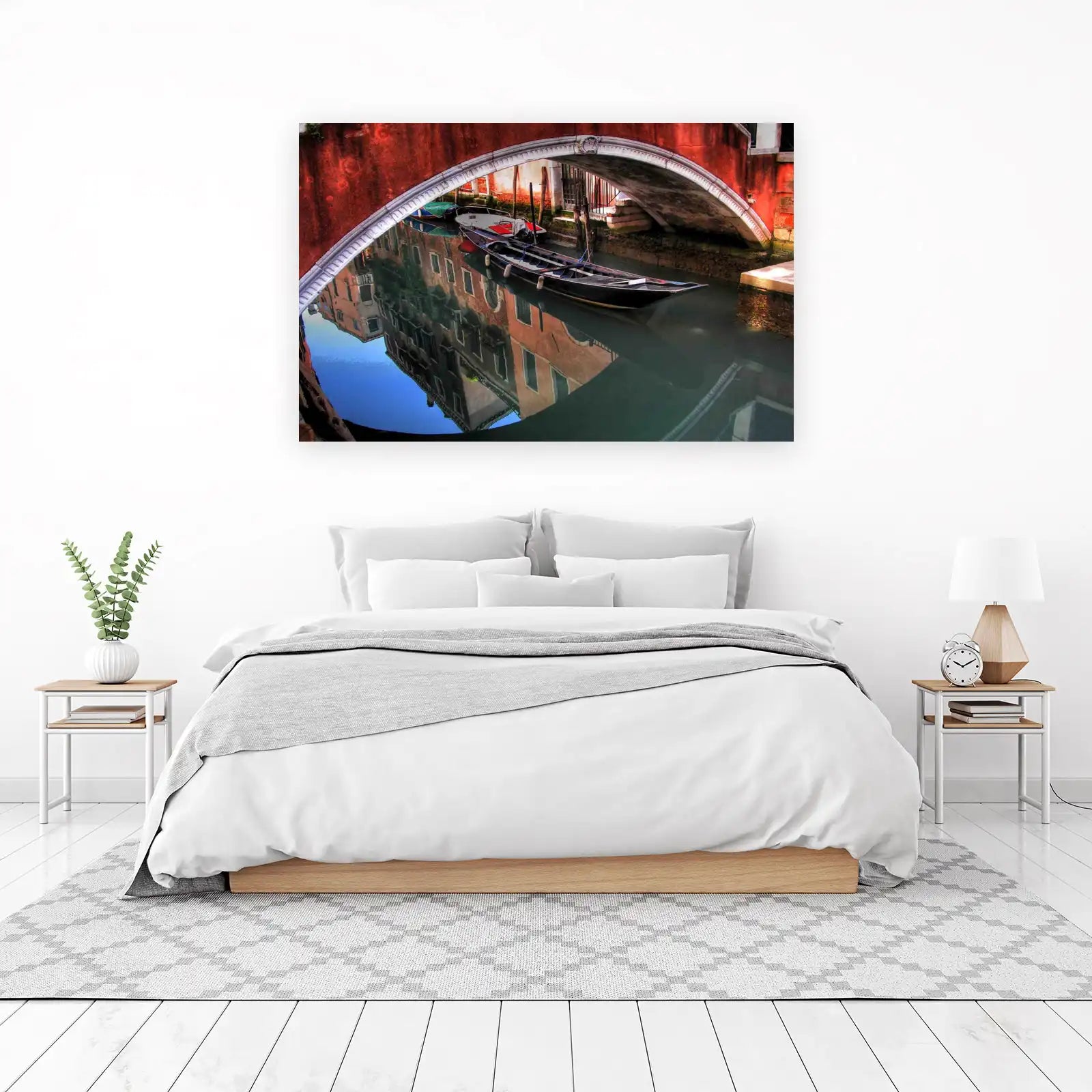 Venetian Canal Gondola Serenity Wall Art