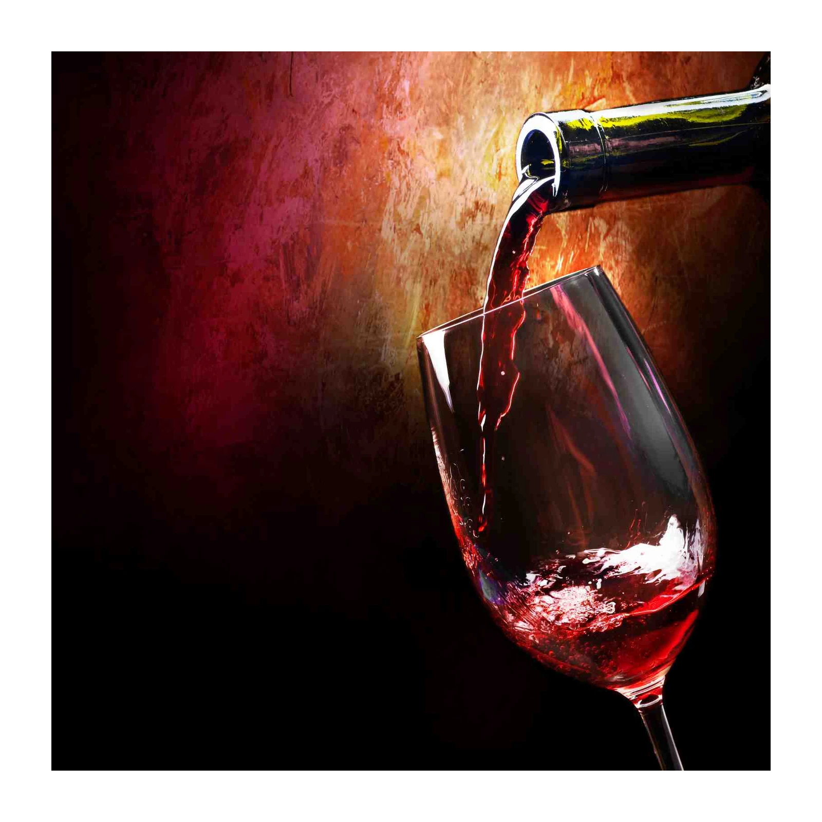 Elegant Red Wine Pour Wall Art