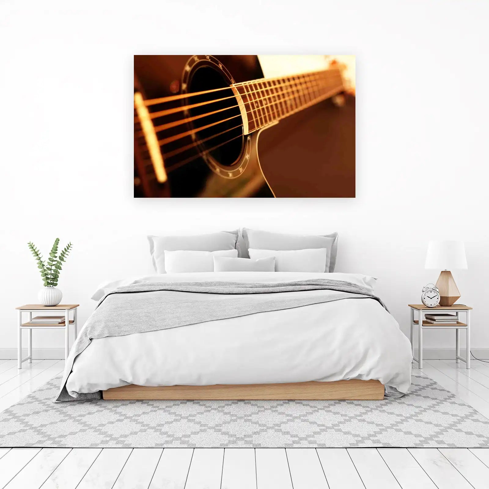 Acoustic Guitar Close-Up Wall Art - Music Art