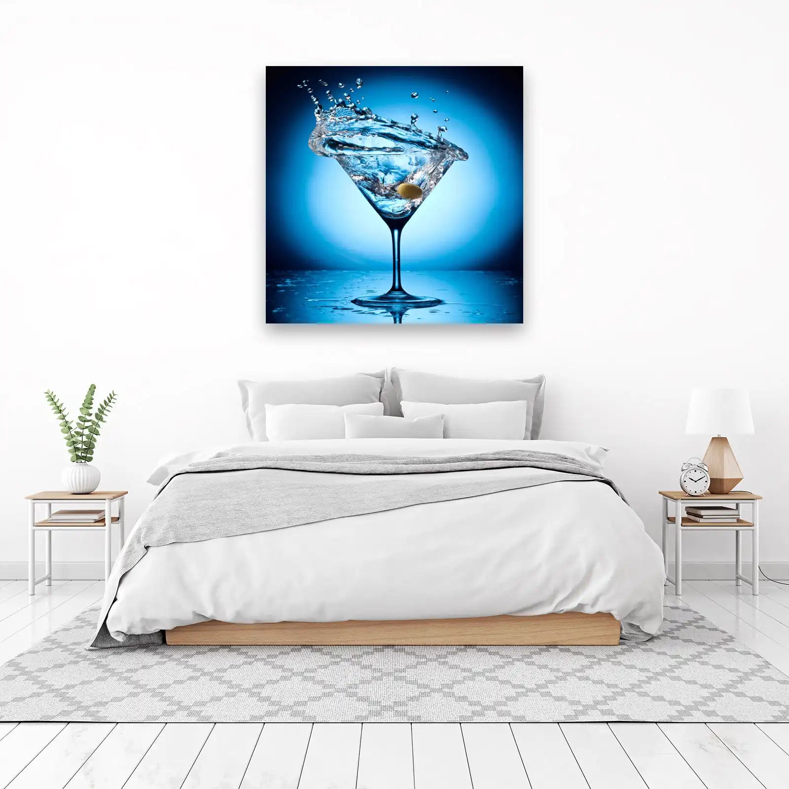 Vibrant Martini Splash Wall Art