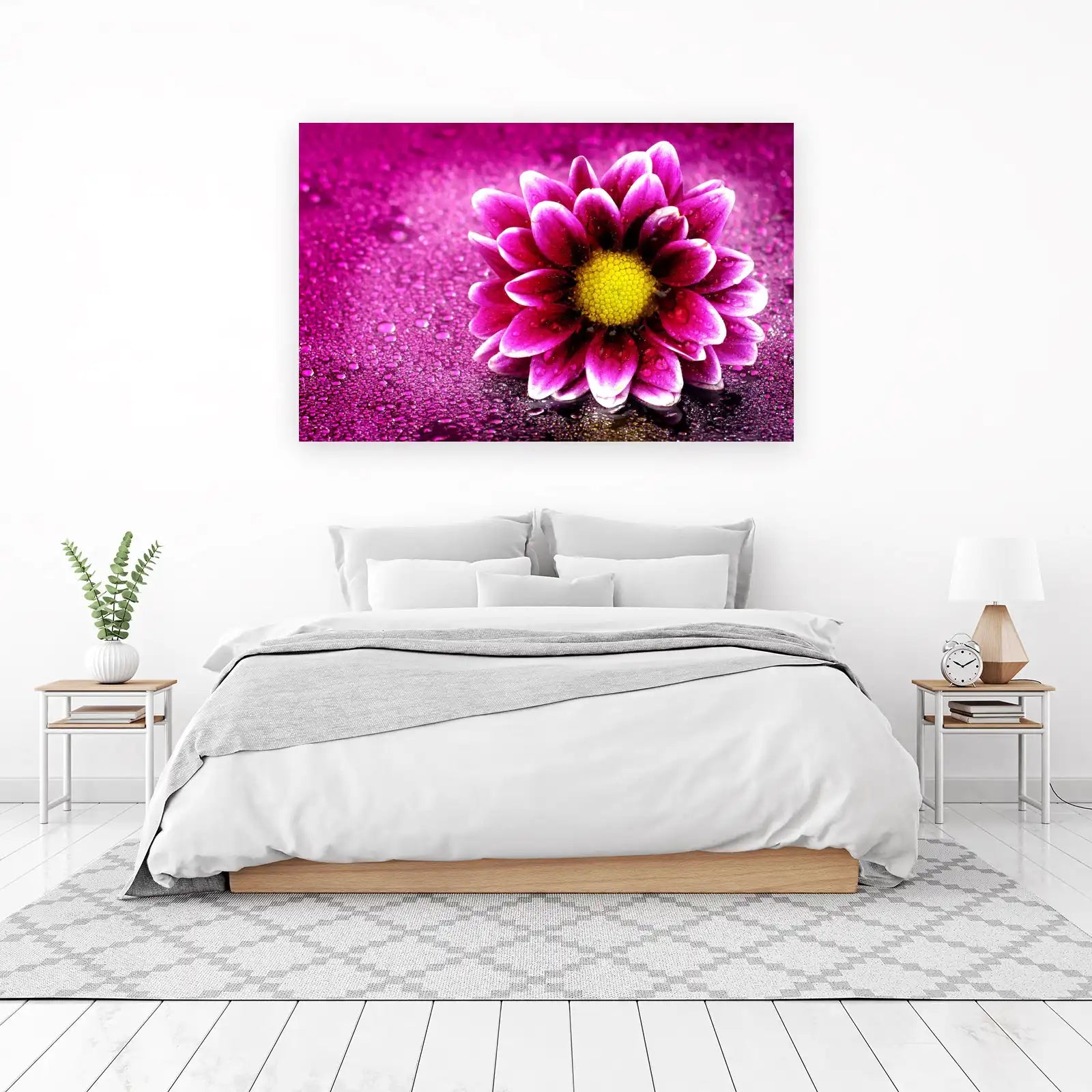 Vibrant Daisy Dewdrops Wall Art