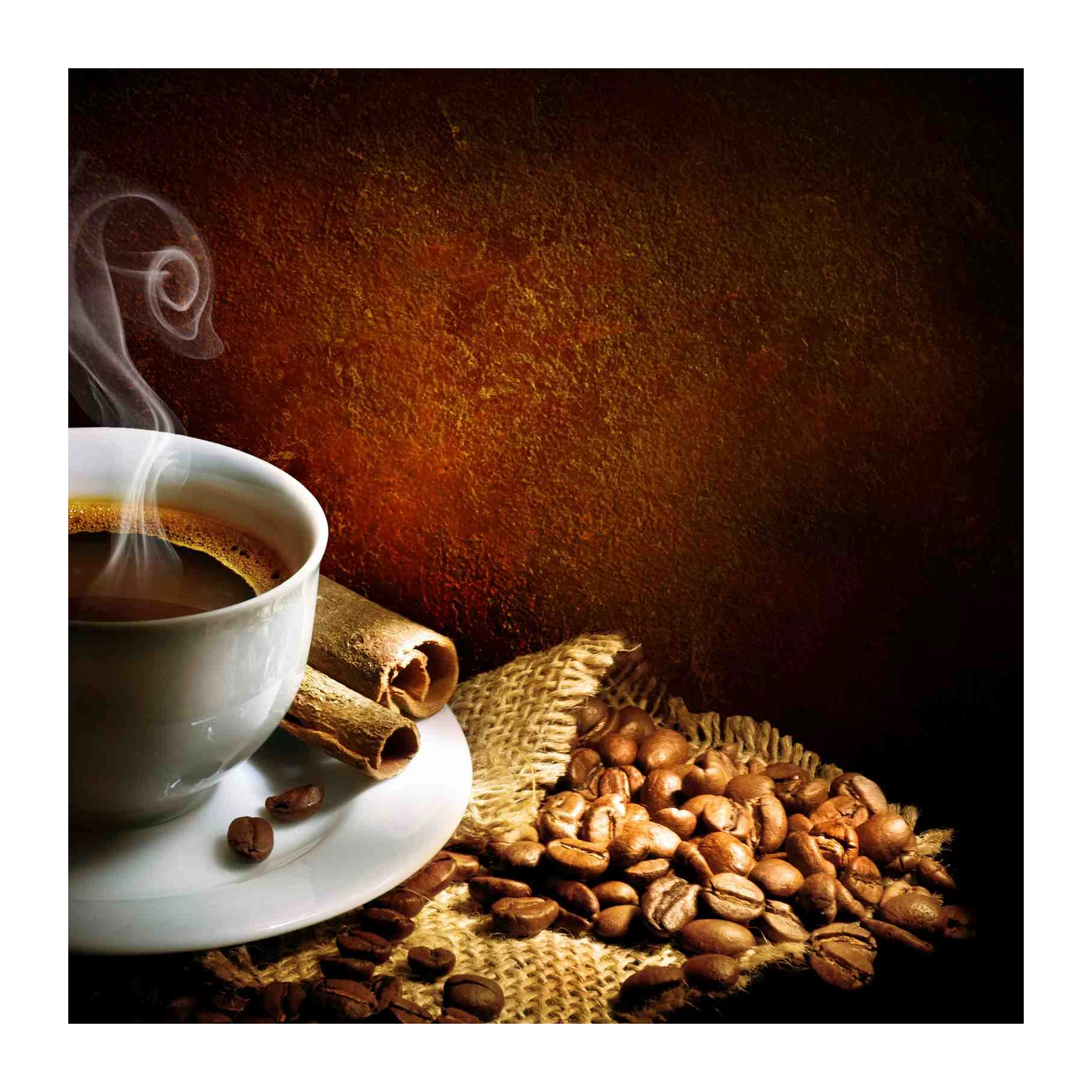 Aromatic Coffee & Cinnamon Cozy Vibes Wall Art