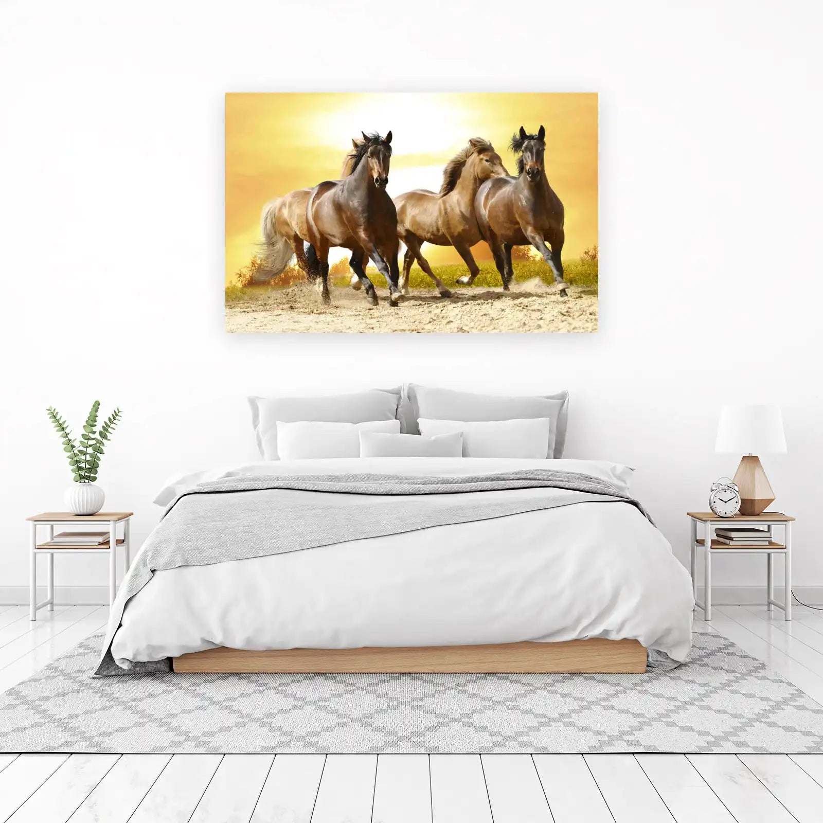 Majestic Horses Gallop Wall Art