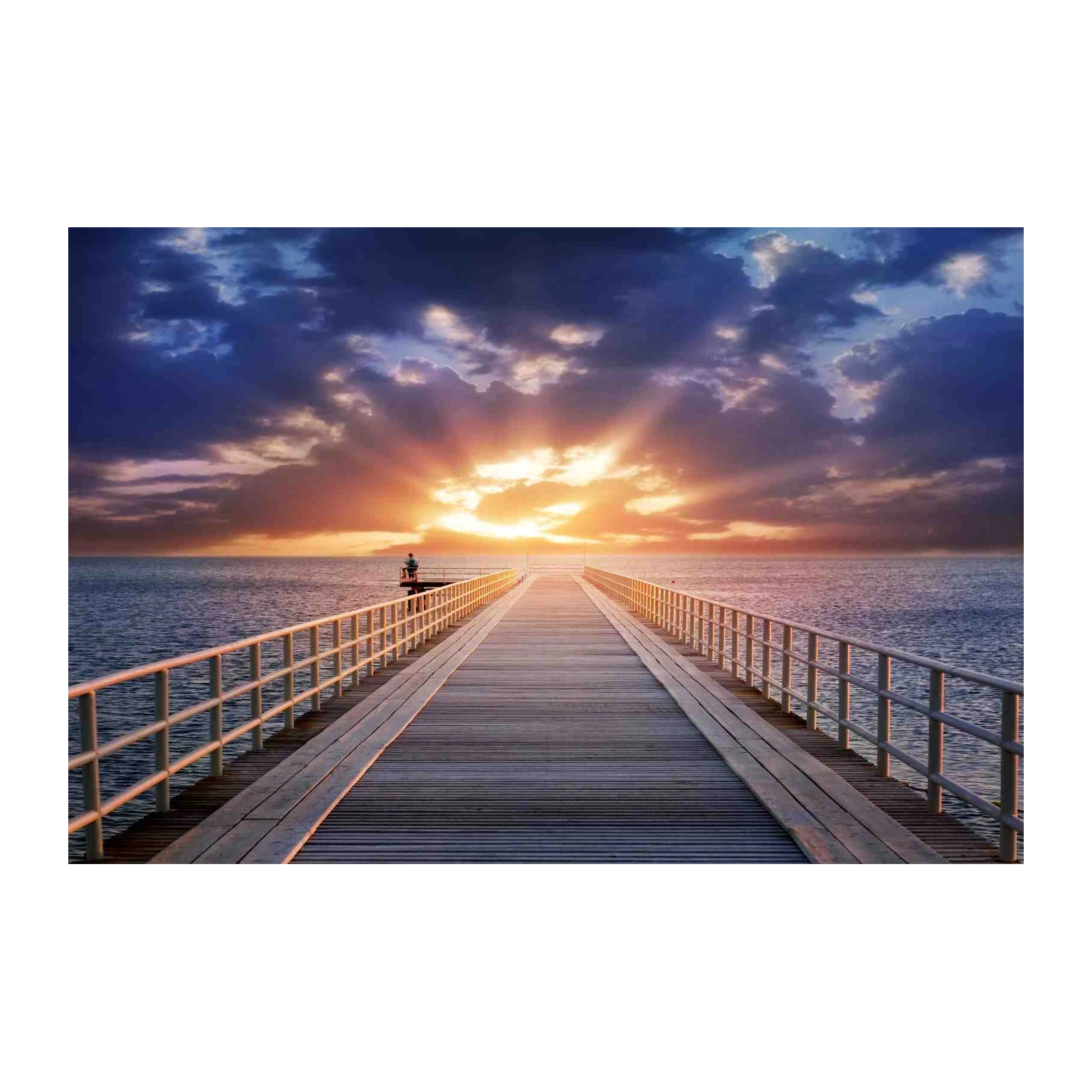Sunset Pier Serenity Wall Art
