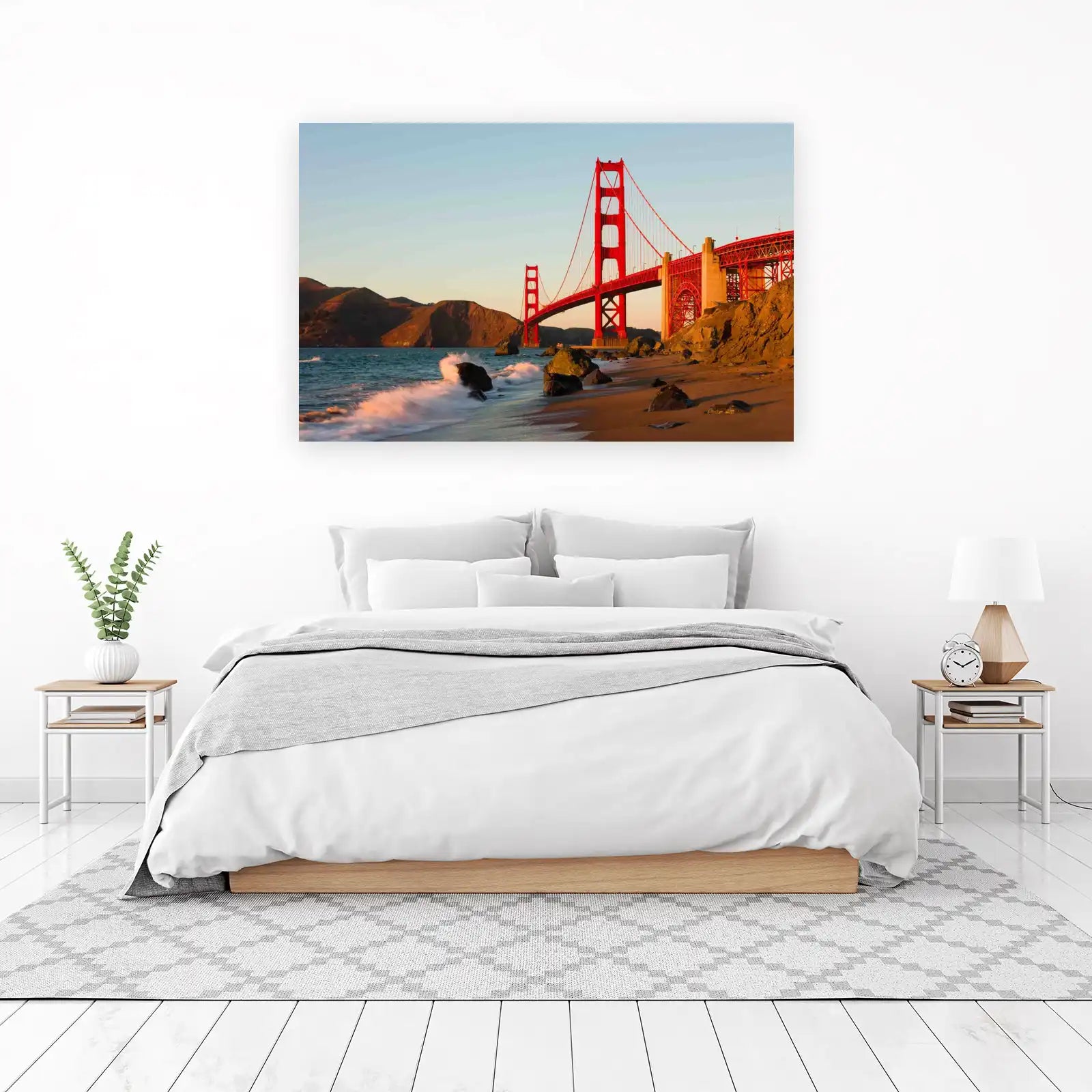 Golden Gate Bridge Coastal Scene Wall Art