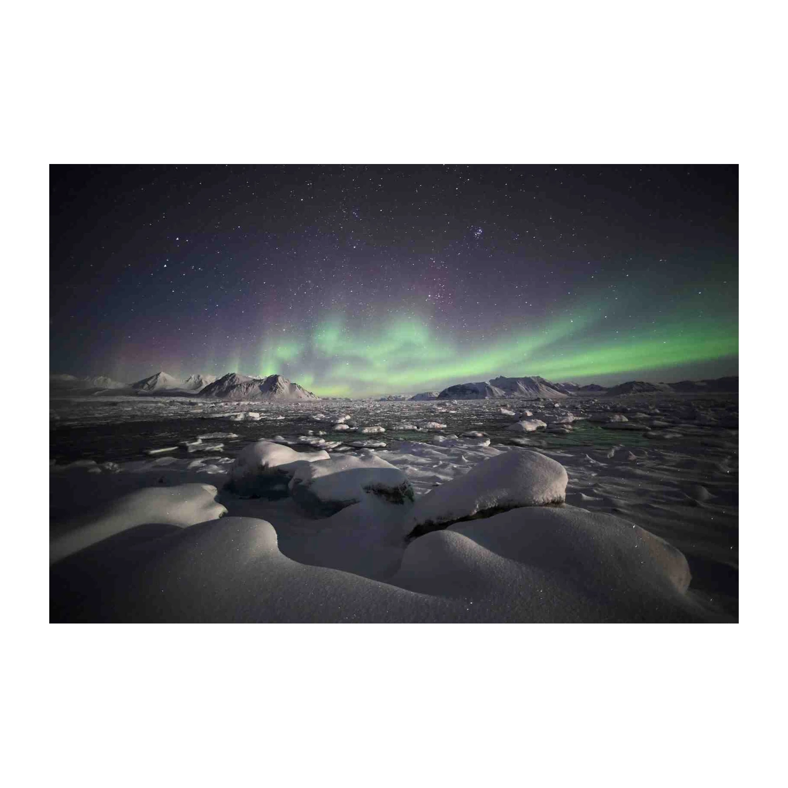 Aurora Borealis Arctic Landscape Wall Art