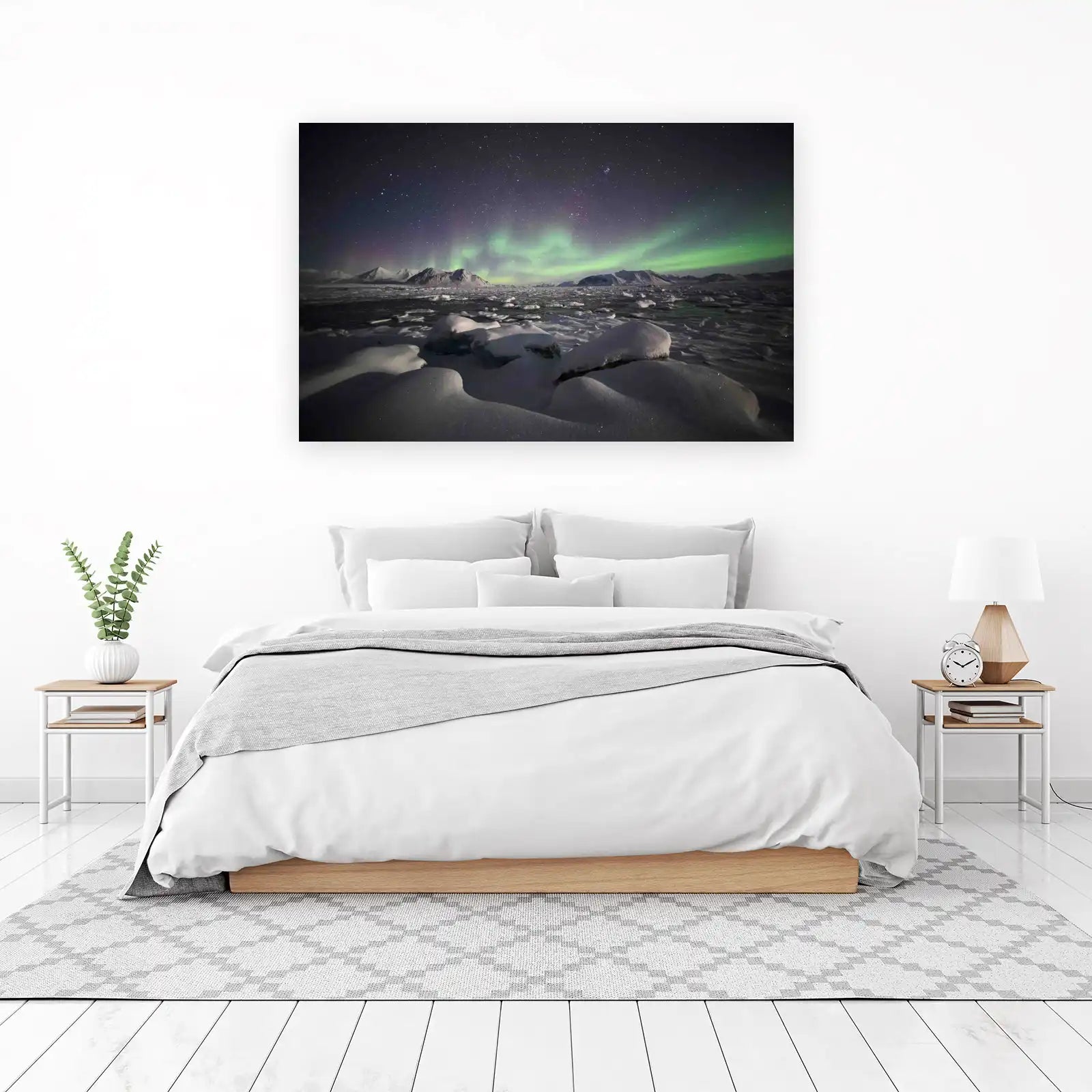 Aurora Borealis Arctic Landscape Wall Art