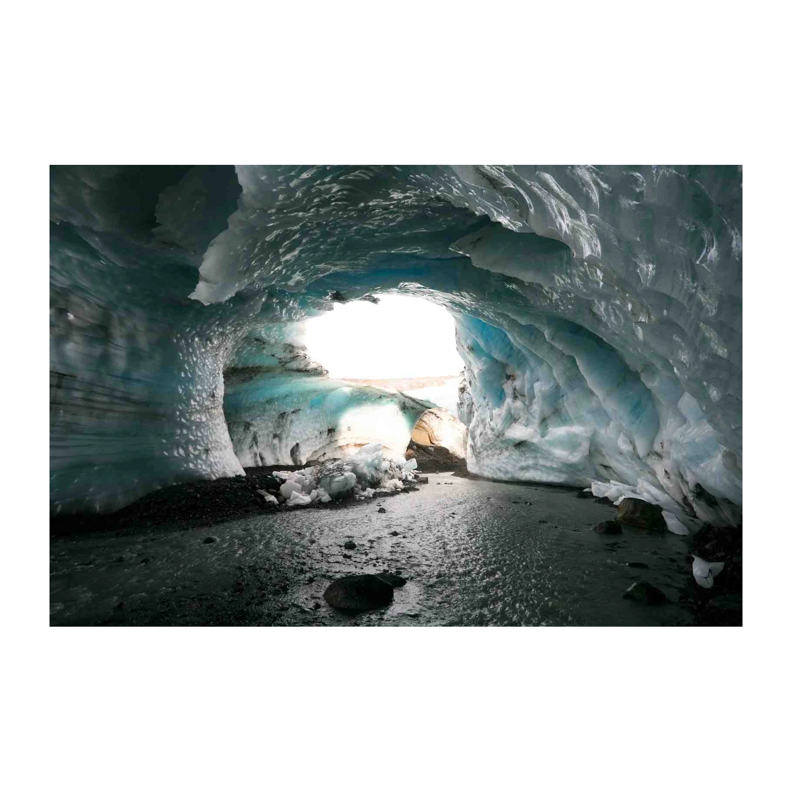 Majestic Ice Cave Nature Landscape Wall Art