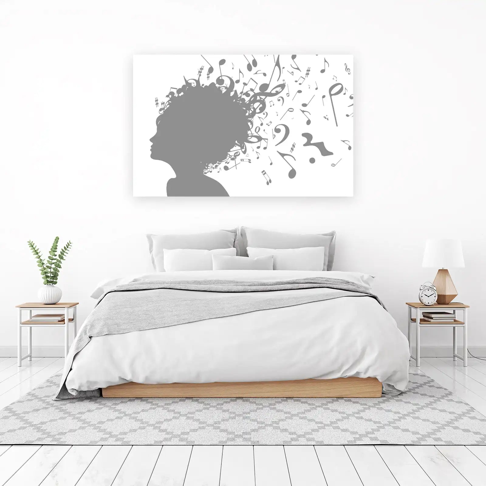 Melody of Thoughts Abstract Head Wall Art