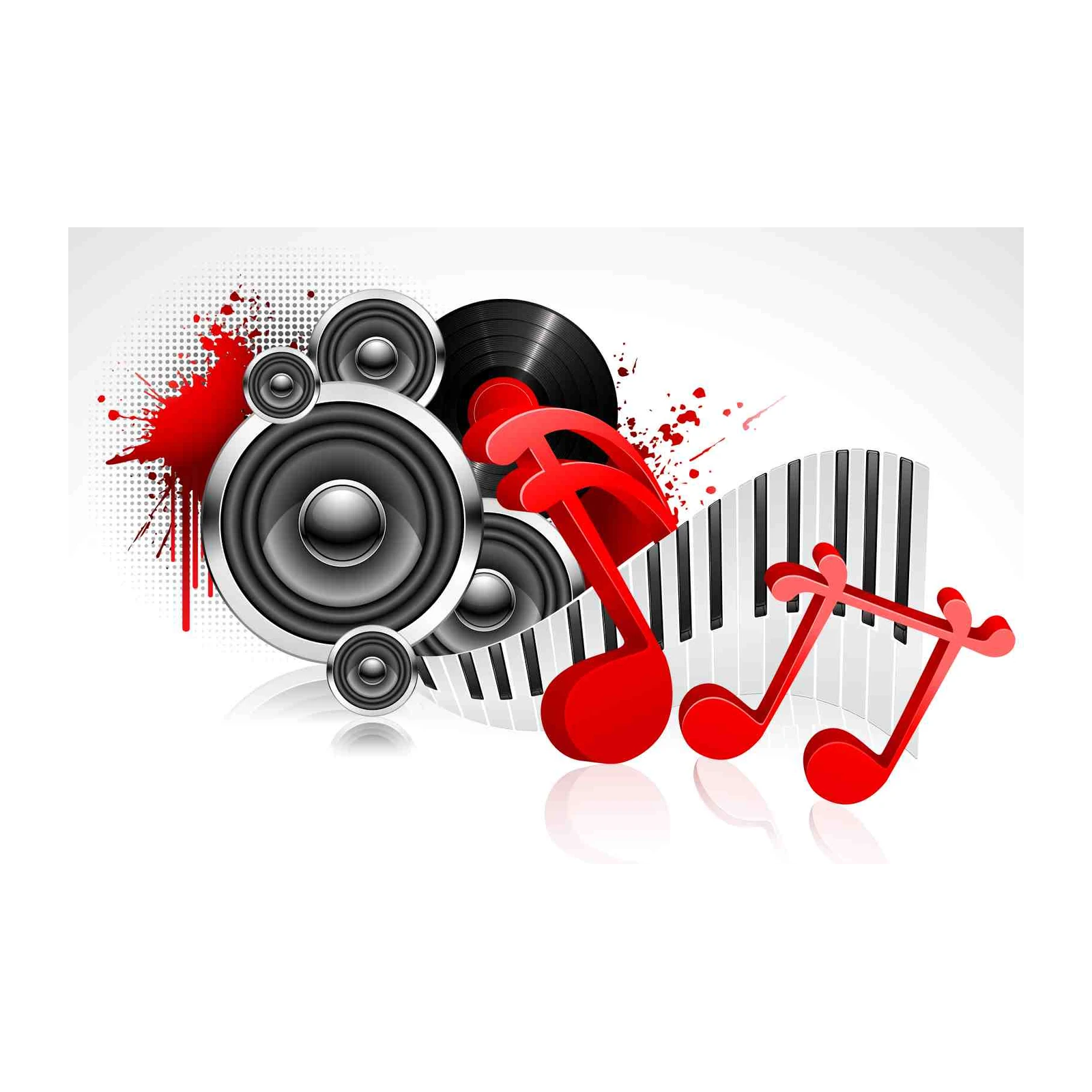 Dynamic Music & Speakers Wall Art