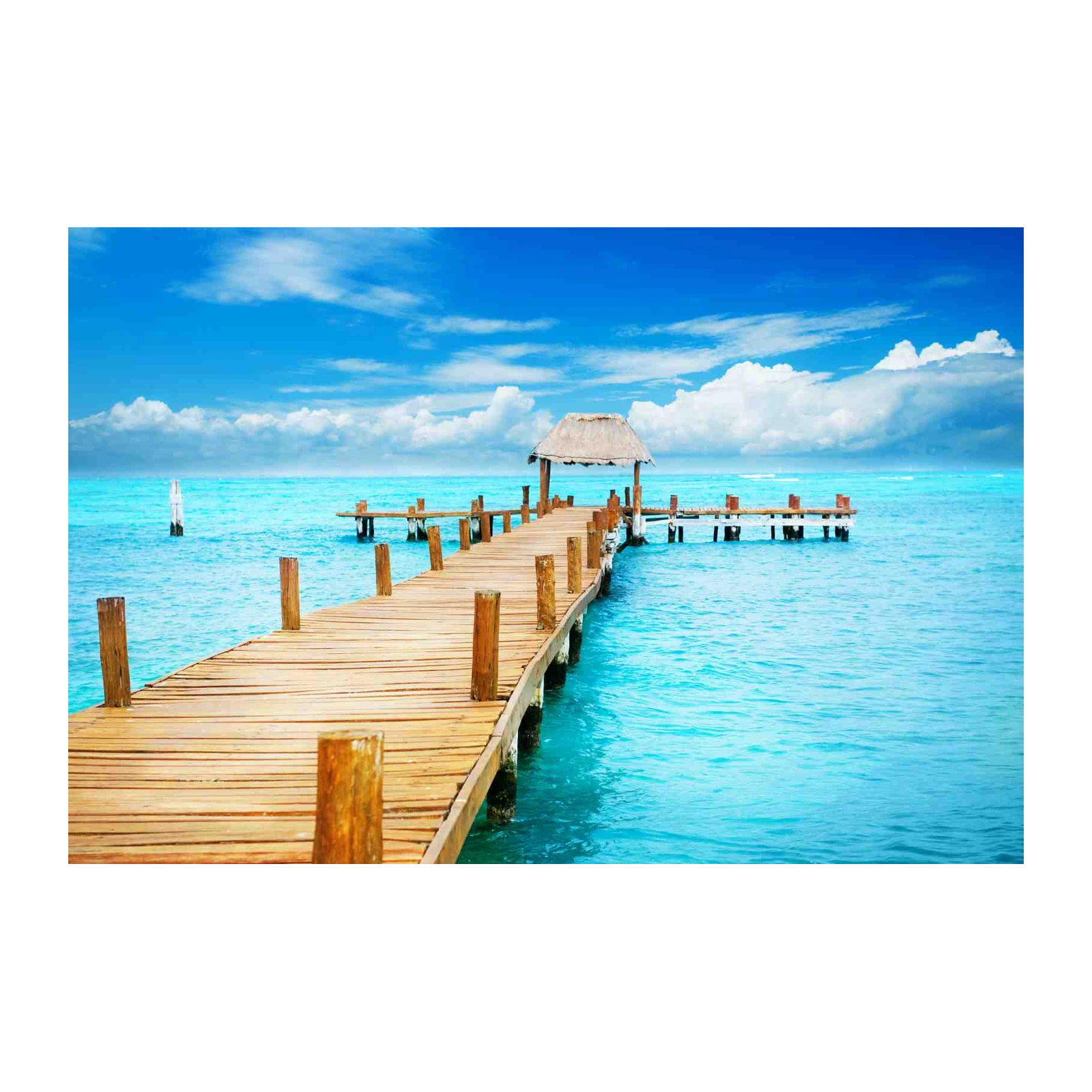 Tropical Pier Serenity Wall Art