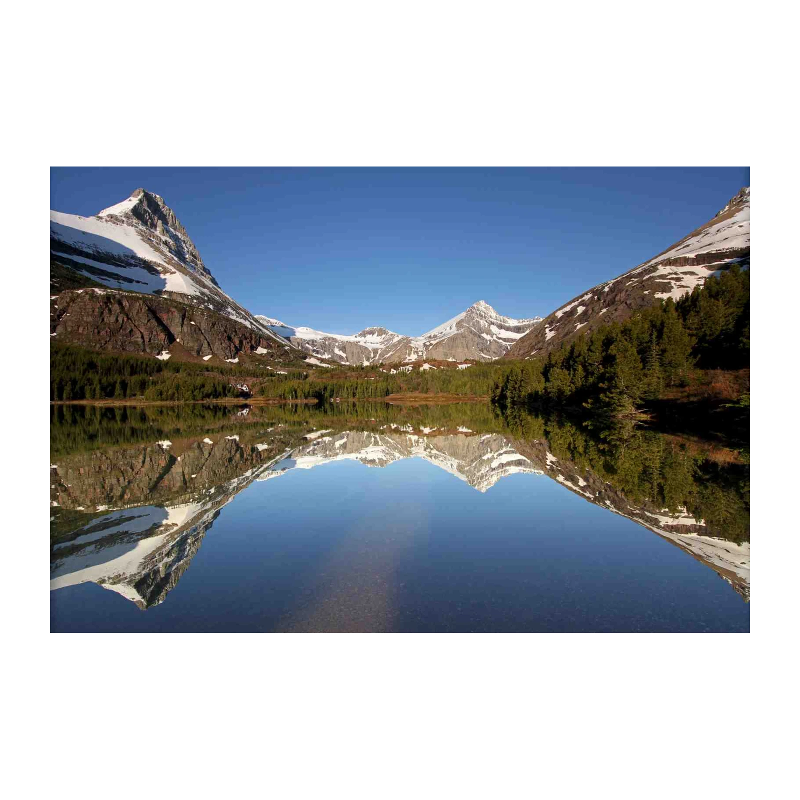 Majestic Mountain Lake Reflection Wall Art
