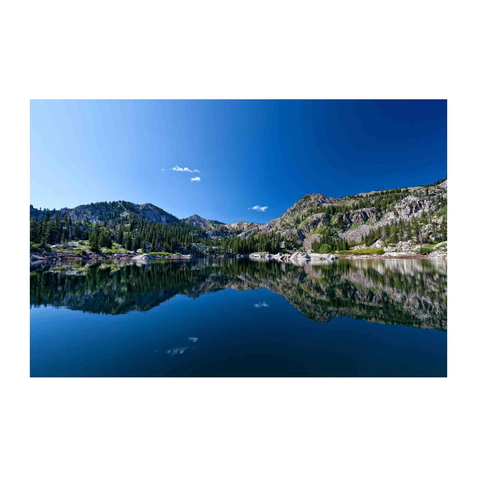 Serene Lake & Mountain Reflection Wall Art