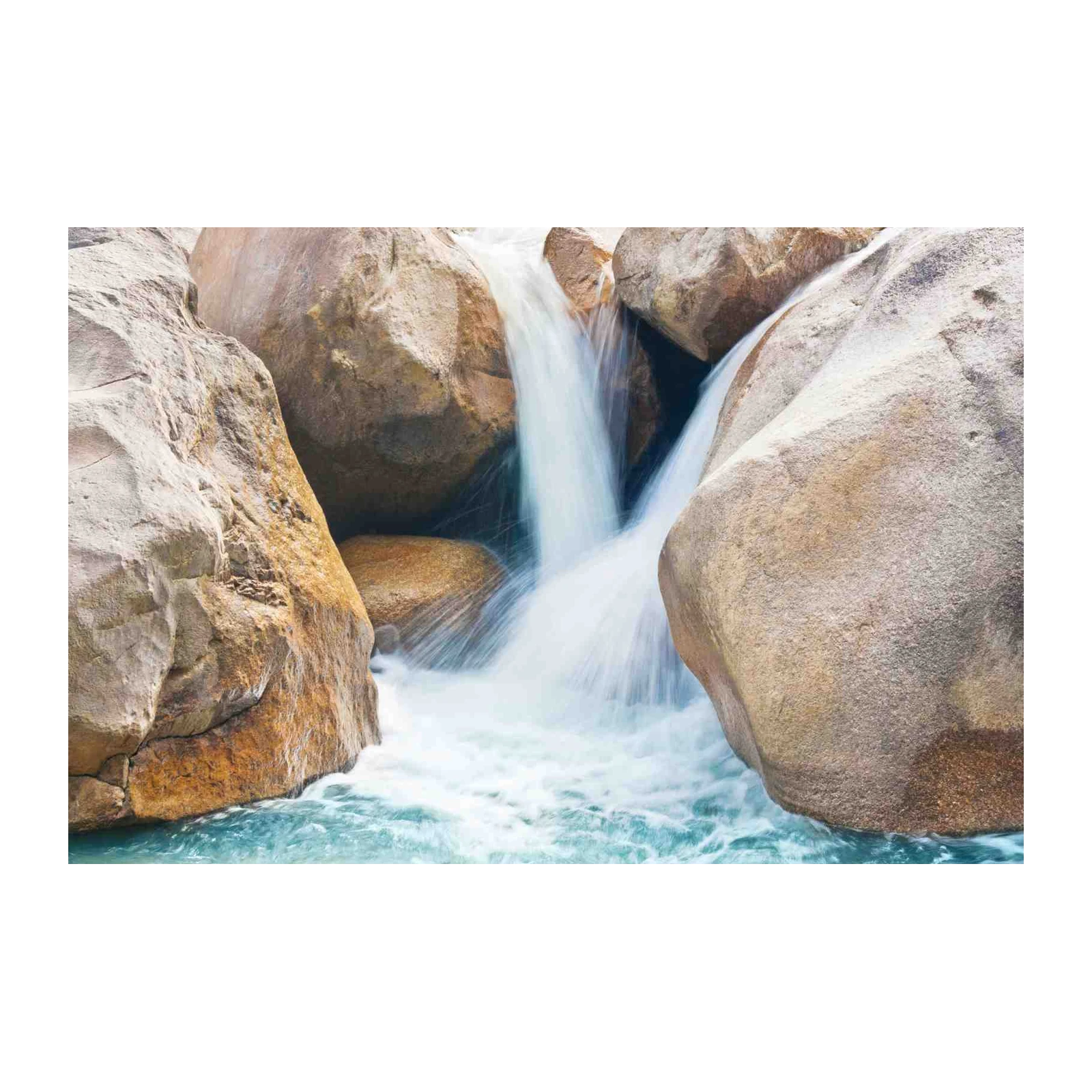 Serene Waterfall Nature Landscape Wall Art