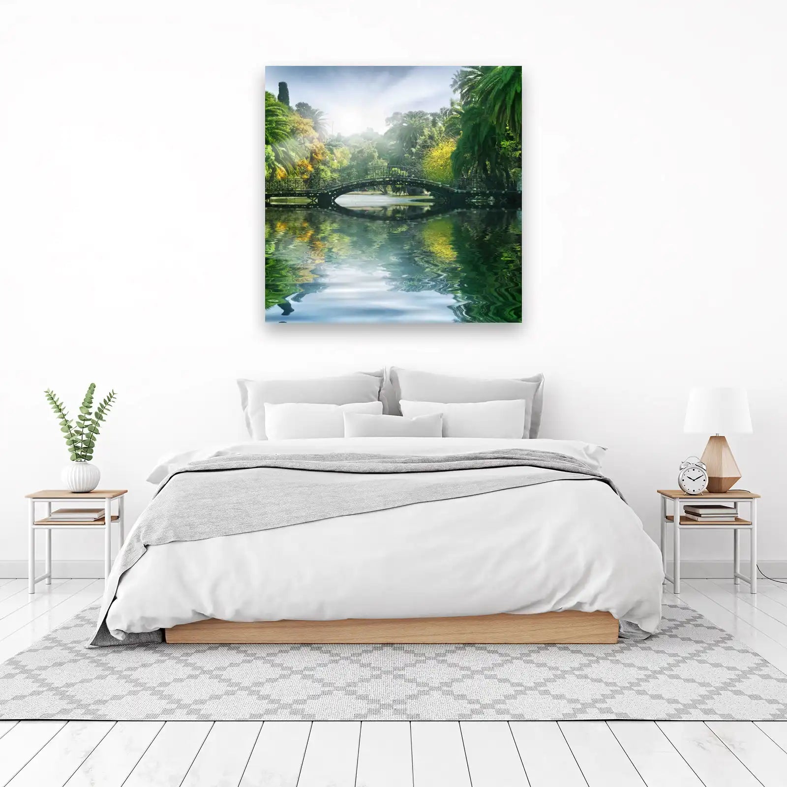 Enchanting Bridge Nature Landscape Wall Art