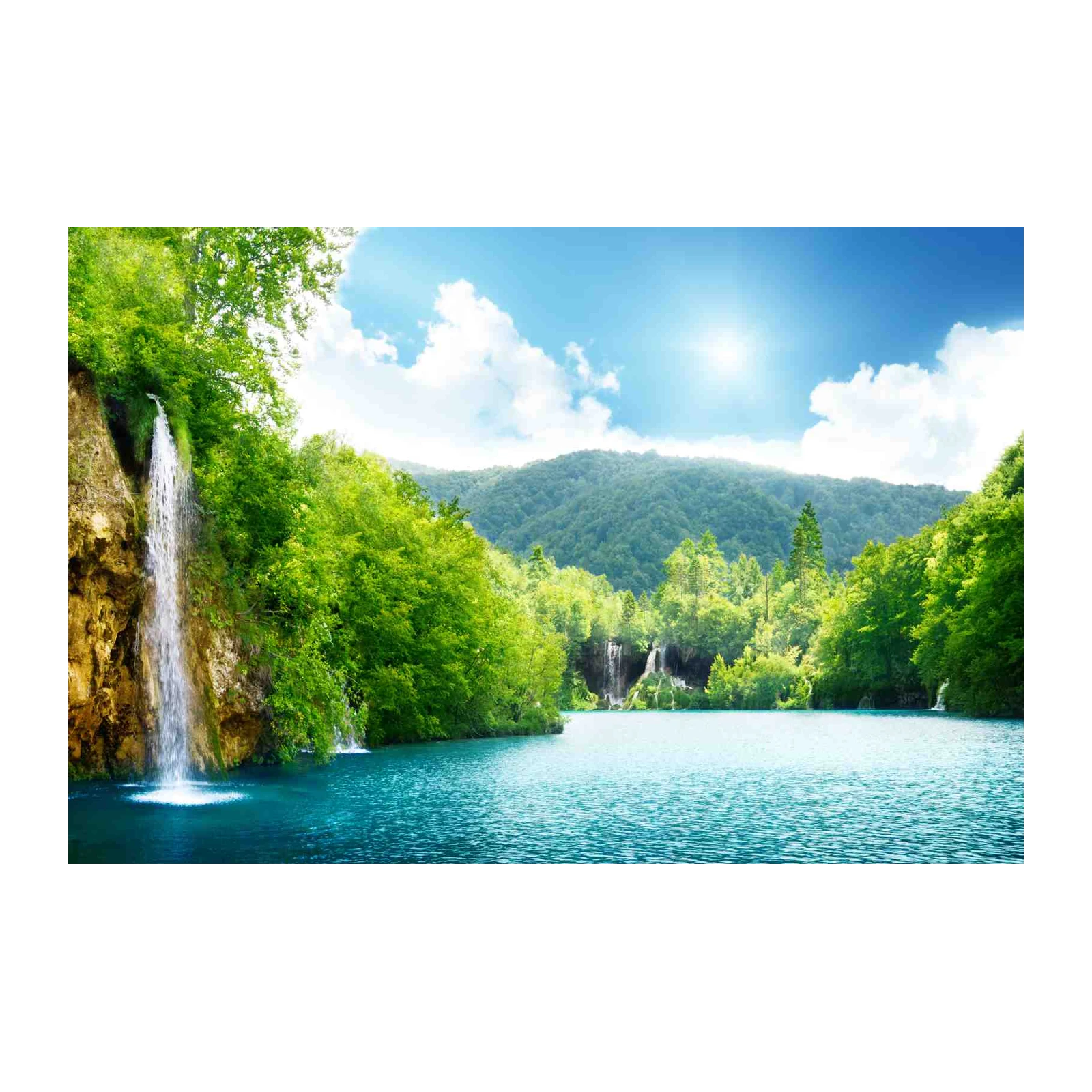 Tranquil Waterfall Nature Wall Art