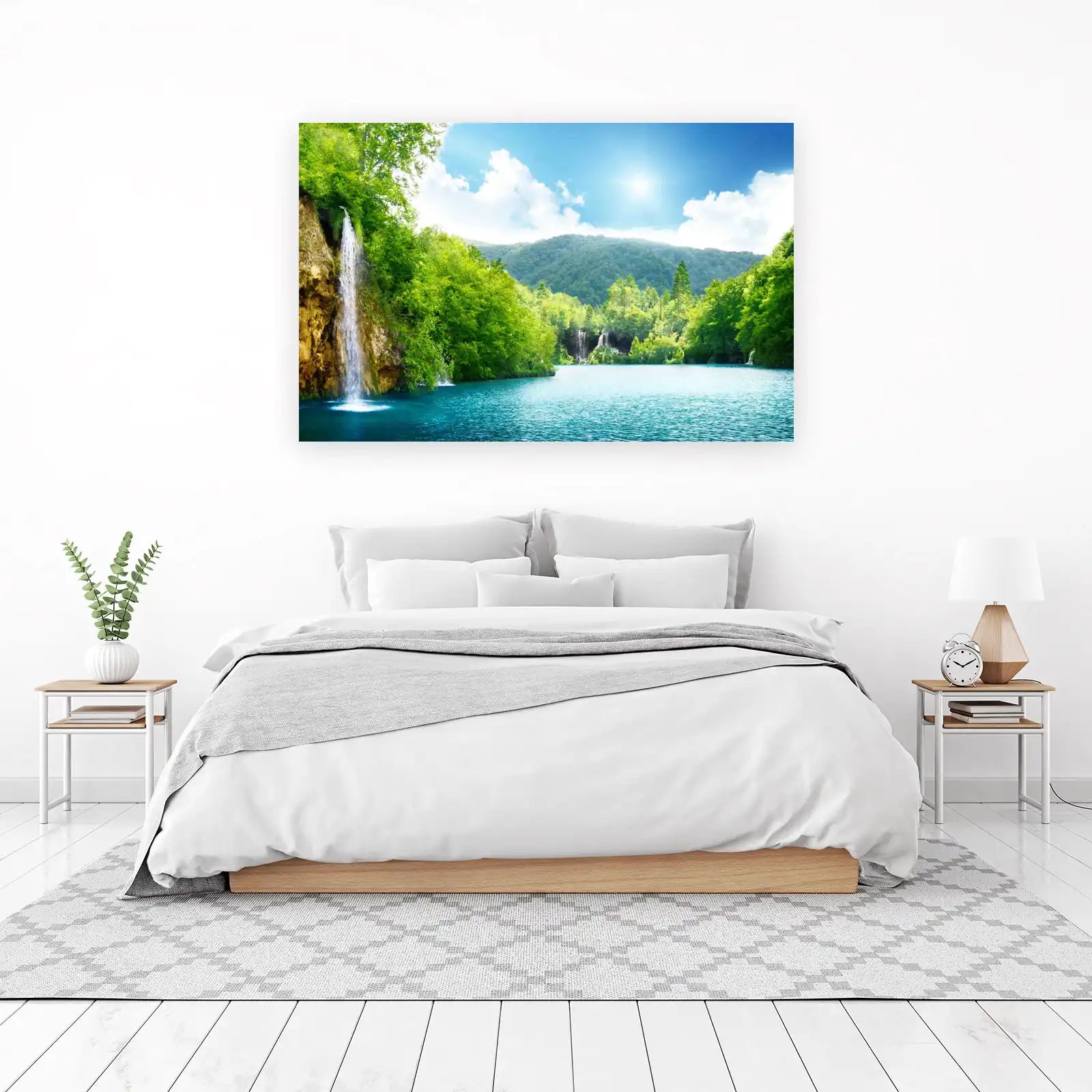 Tranquil Waterfall Nature Wall Art