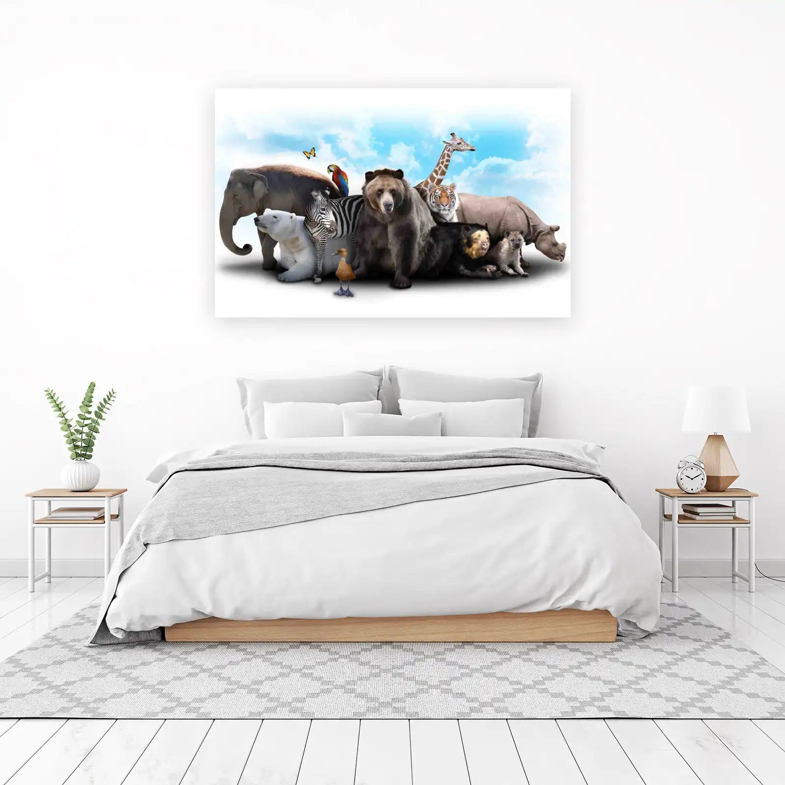 Majestic Wildlife Gathering Wall Art