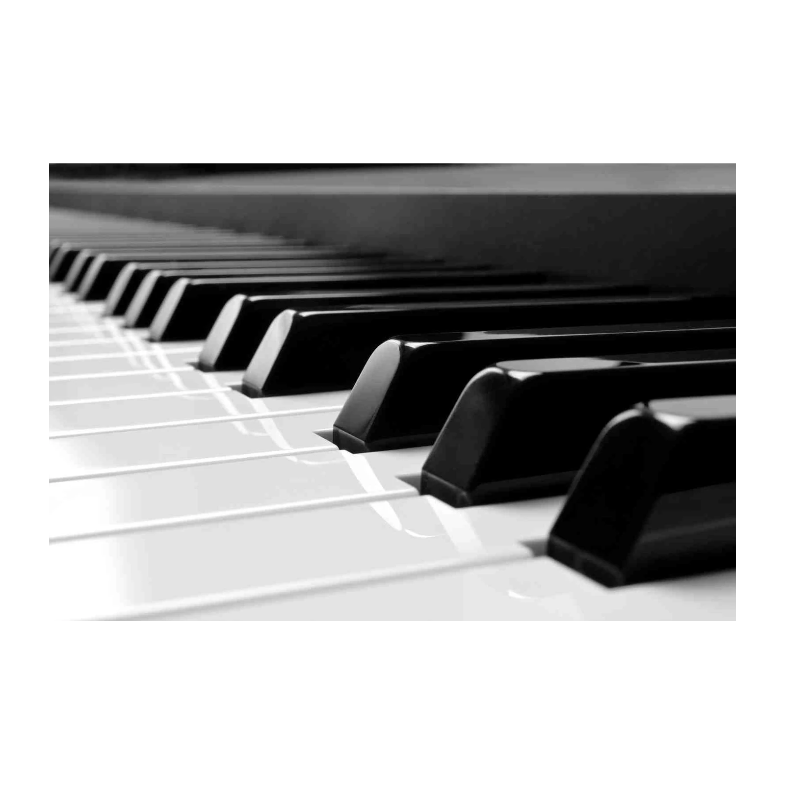Abstract Piano Keys Black & White Wall Art