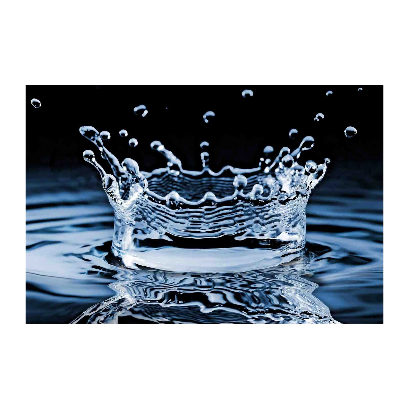 Abstract Water Splash Crown Wall Art