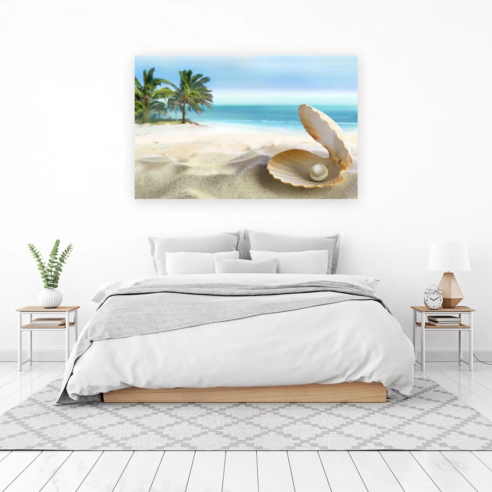 Tropical Pearl Paradise Beach Wall Art