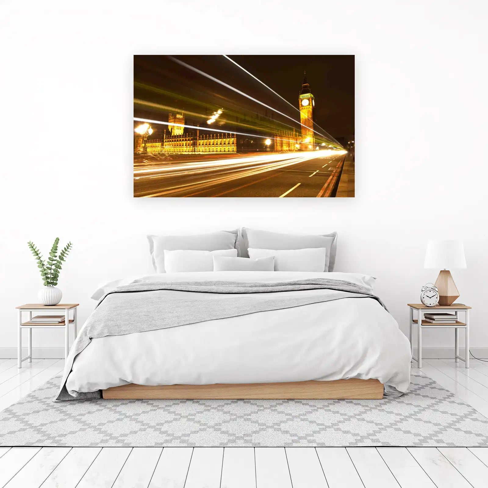 Big Ben London Light Trails Wall Art