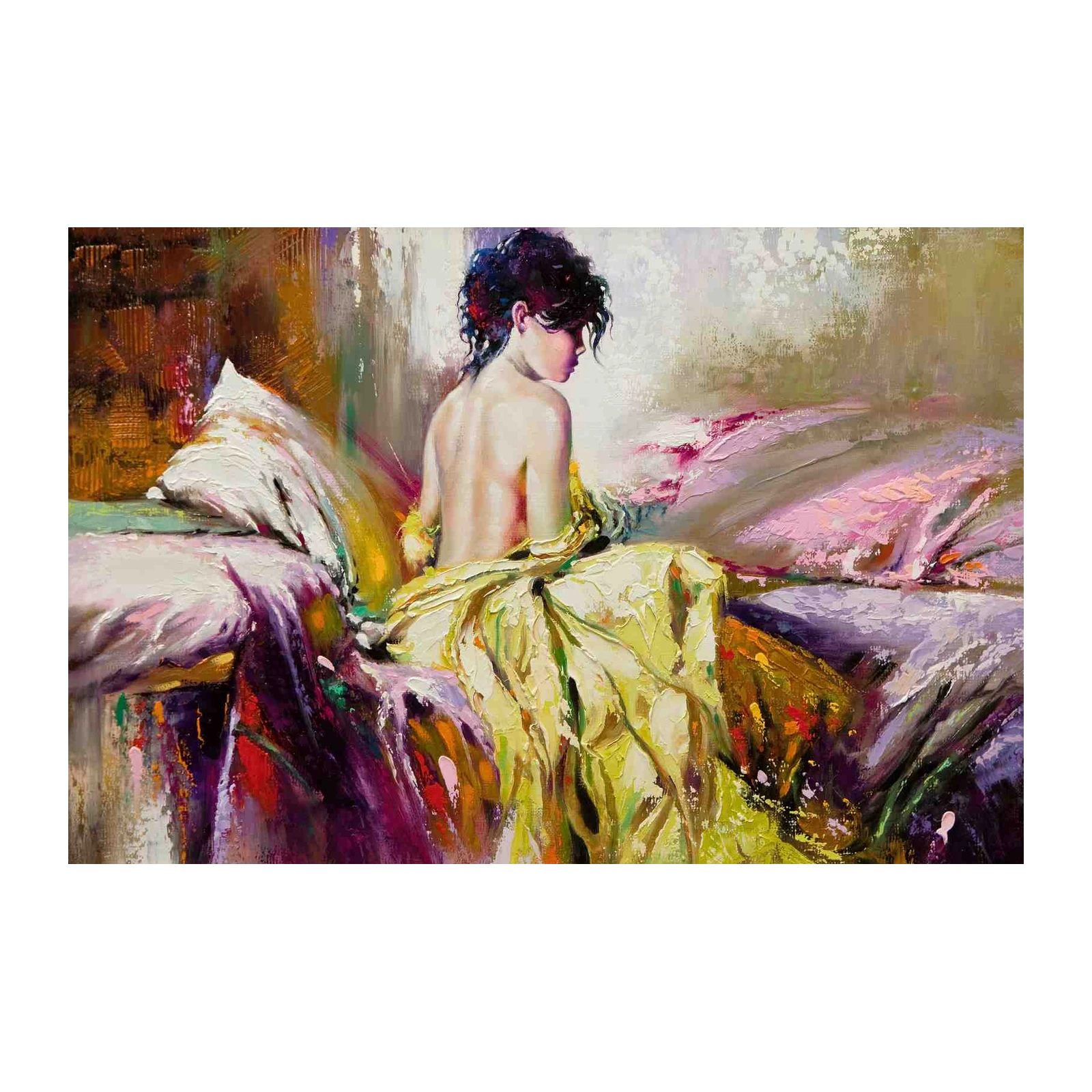 Serene Woman Impressionist Art Wall Art