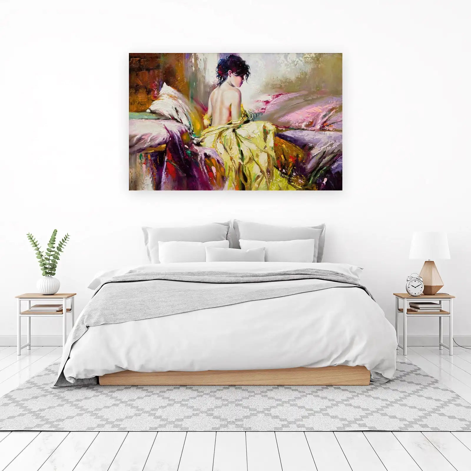 Serene Woman Impressionist Art Wall Art