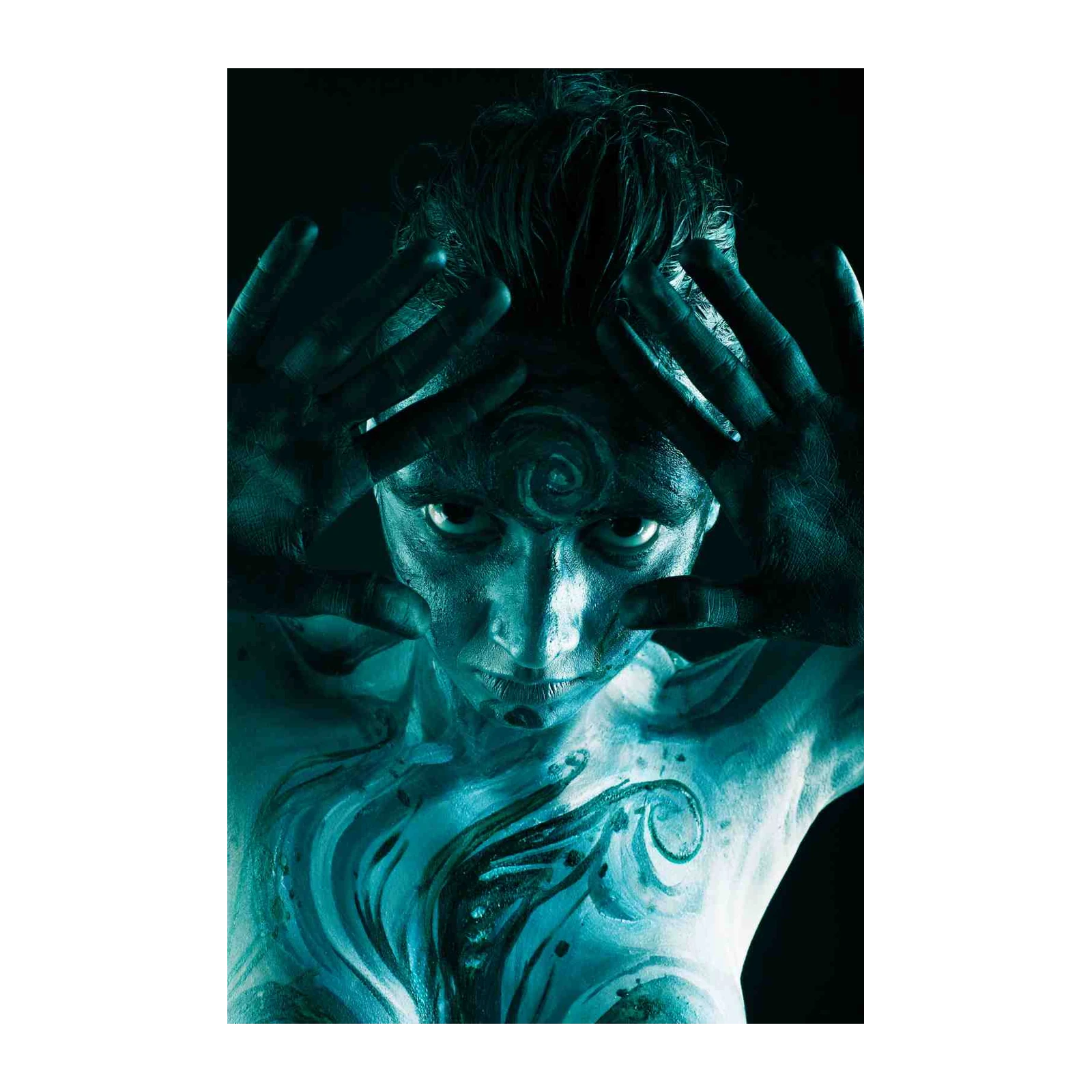 Mystic Teal Body Paint Wall Art