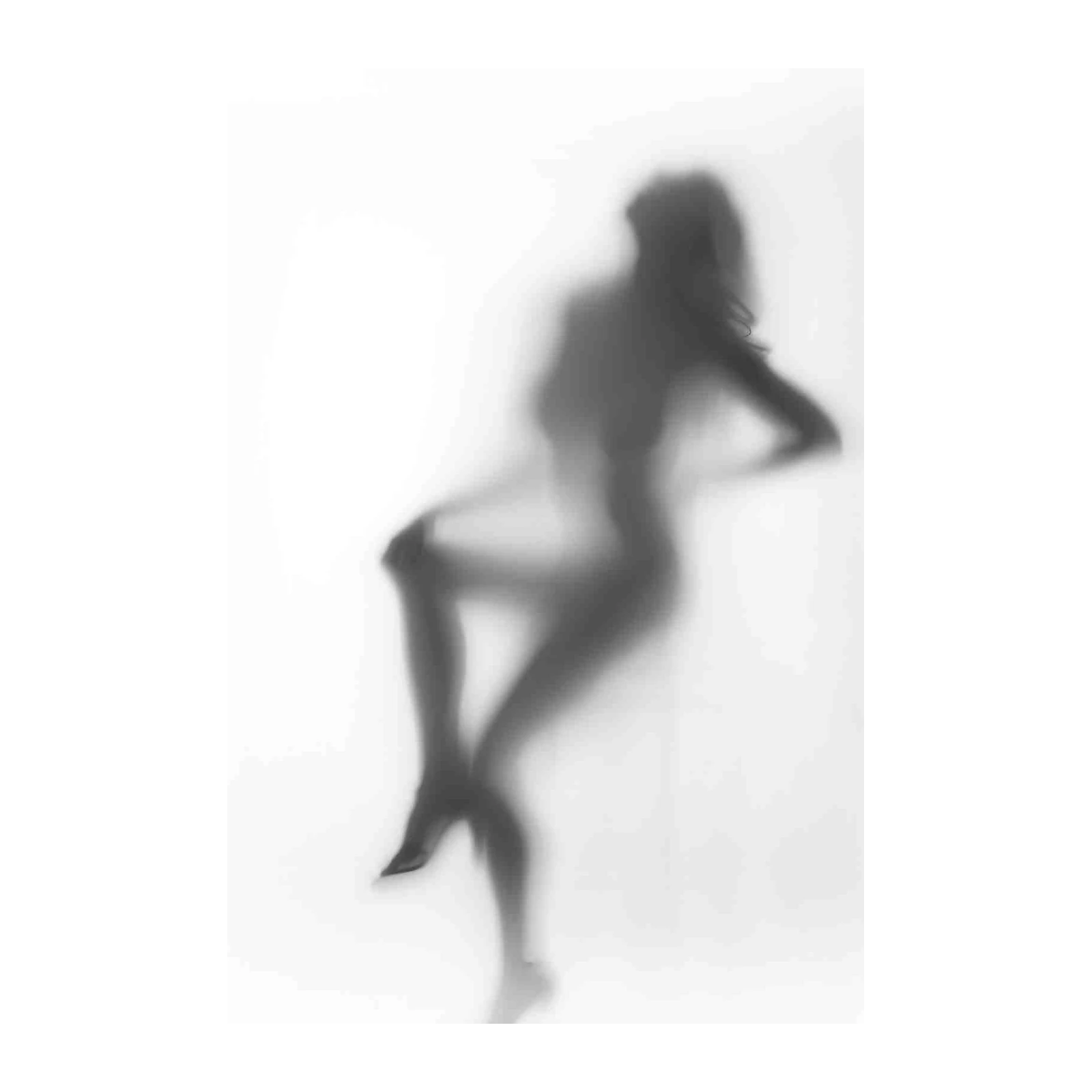 Elegant Silhouette Woman Wall Art Wall Art