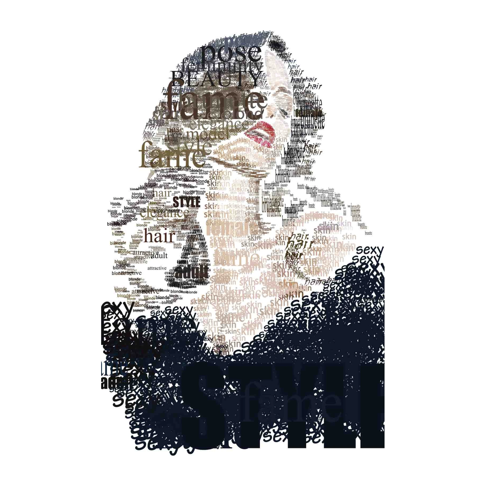 Bold Woman Word Art Wall Art