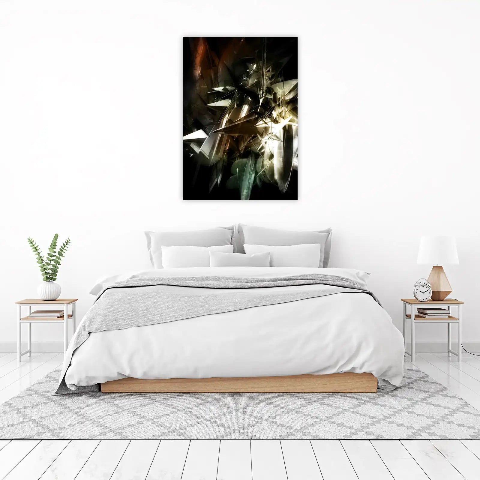 Abstract Geometric Sculpture Wall Art