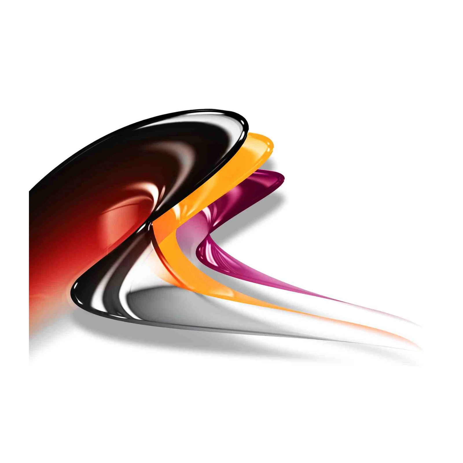 Abstract Swirls Red Orange Purple Wall Art