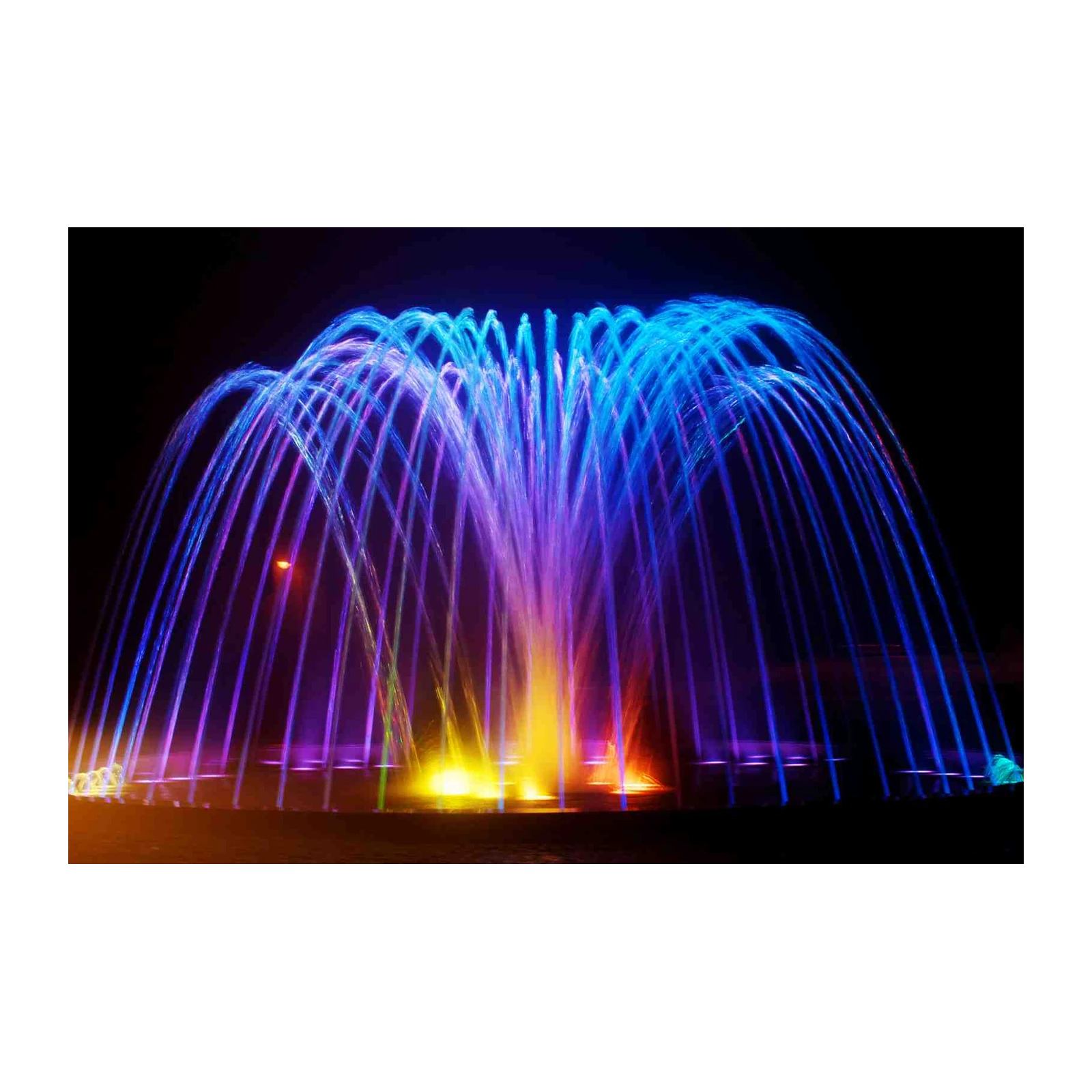 Enchanting Light Fountain Abstract Art Wall Art