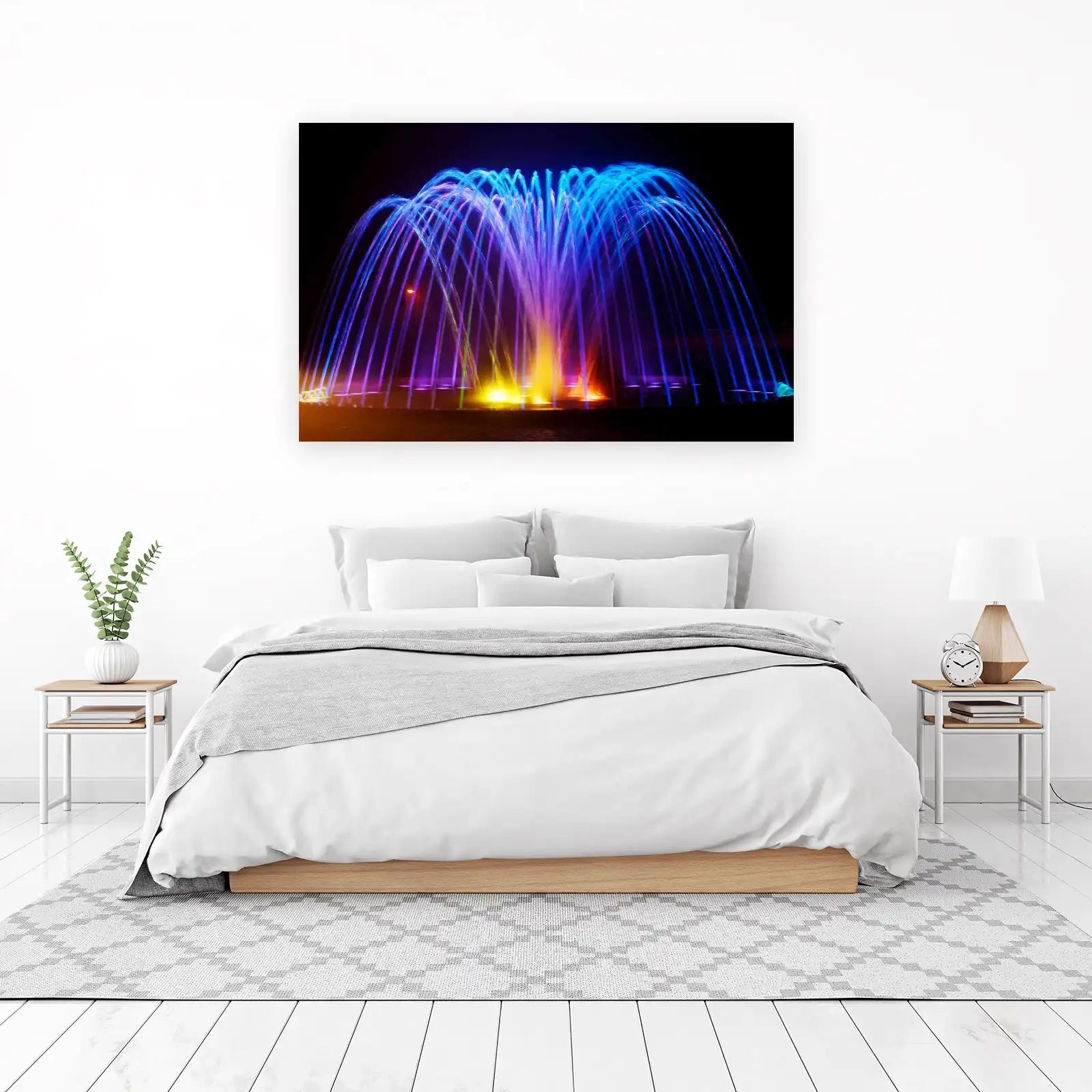 Enchanting Light Fountain Abstract Art Wall Art