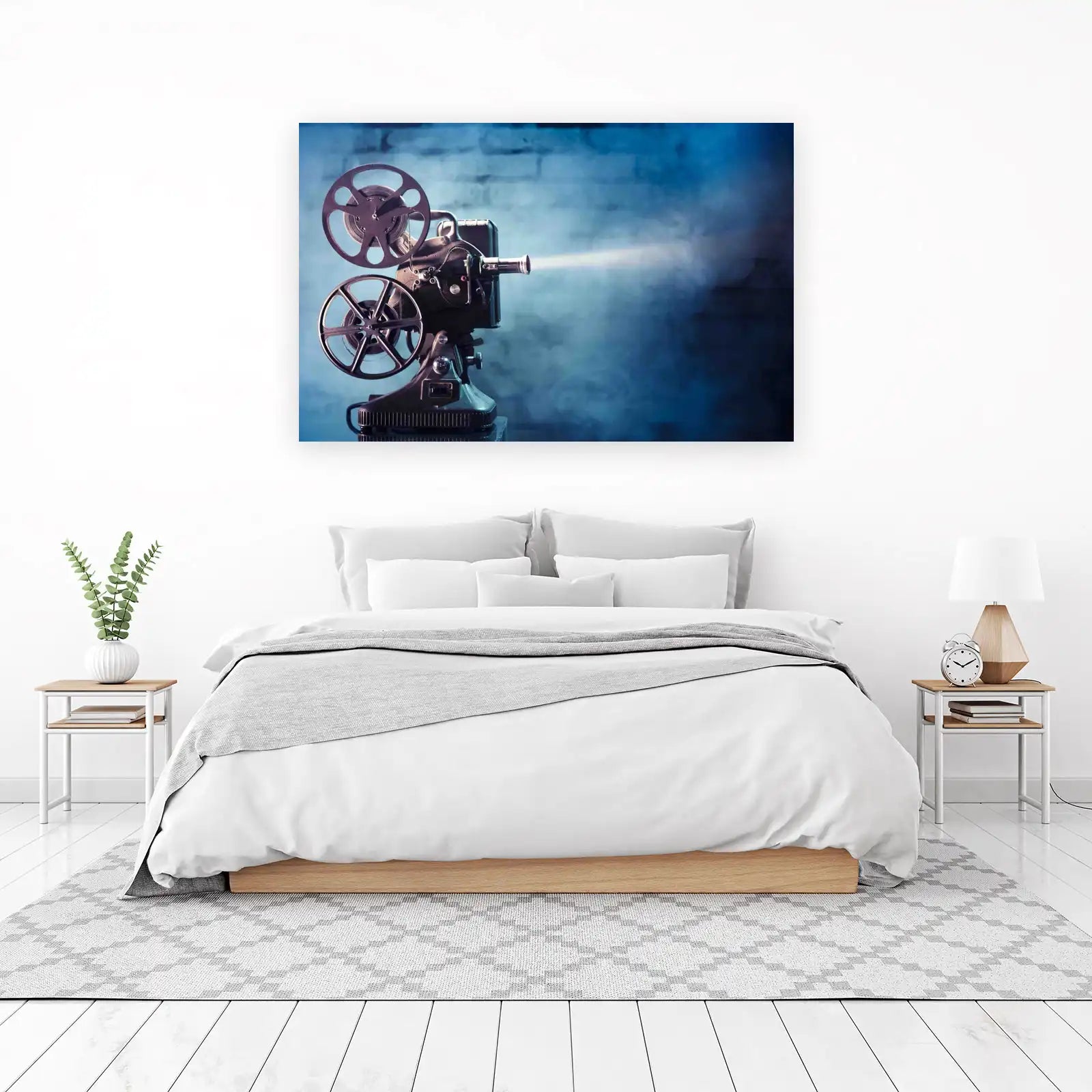 Vintage Film Projector Nostalgia Wall Art
