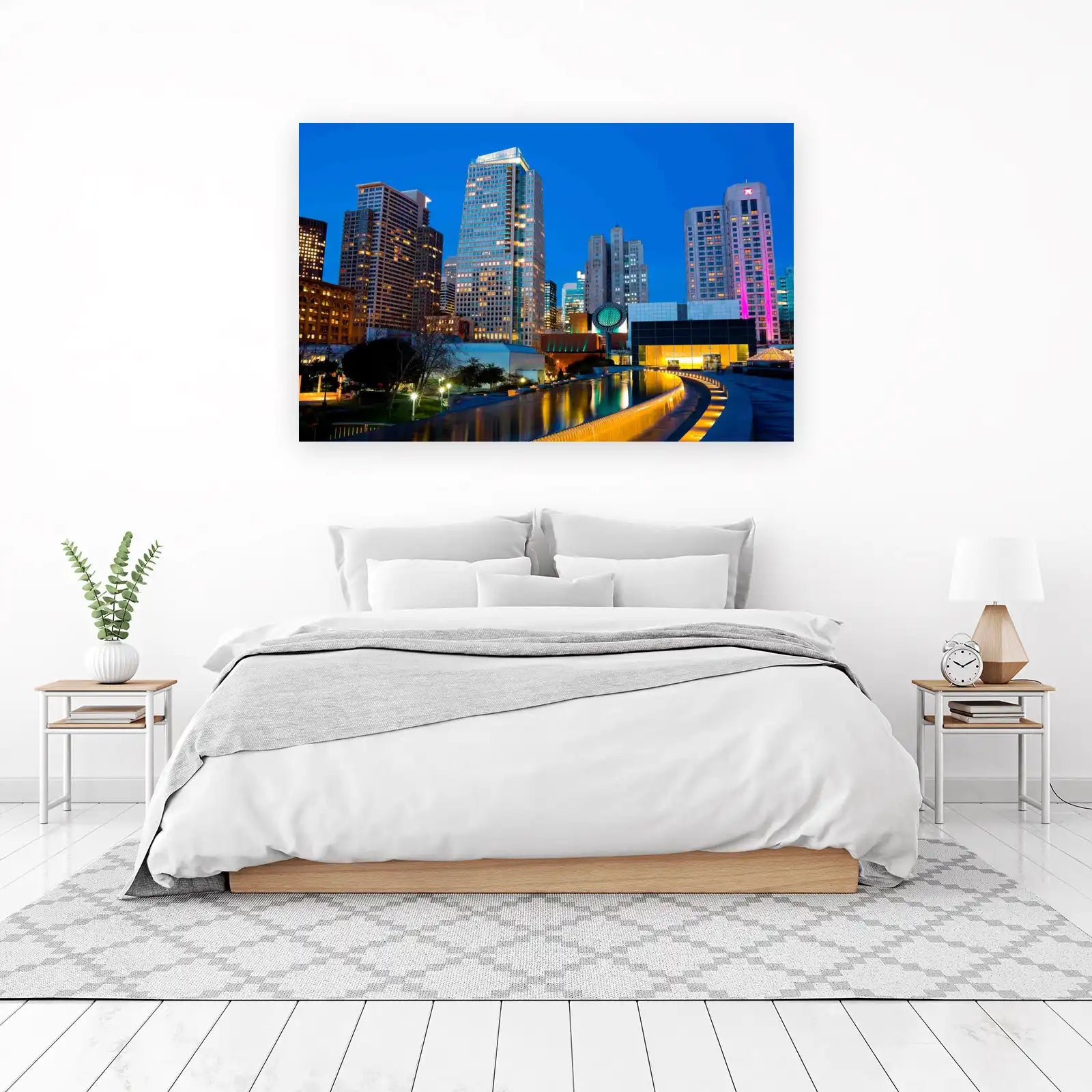 San Francisco Skyline Dusk Cityscape Wall Art
