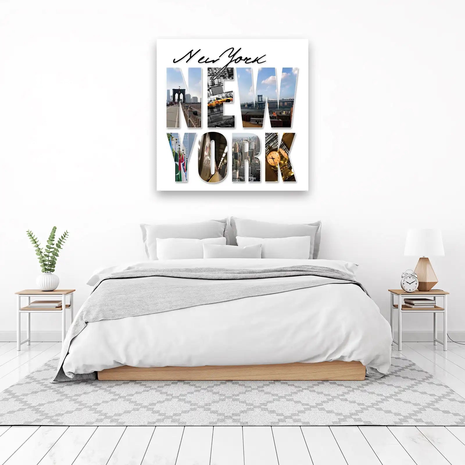 New York Cityscape Collage Wall Art