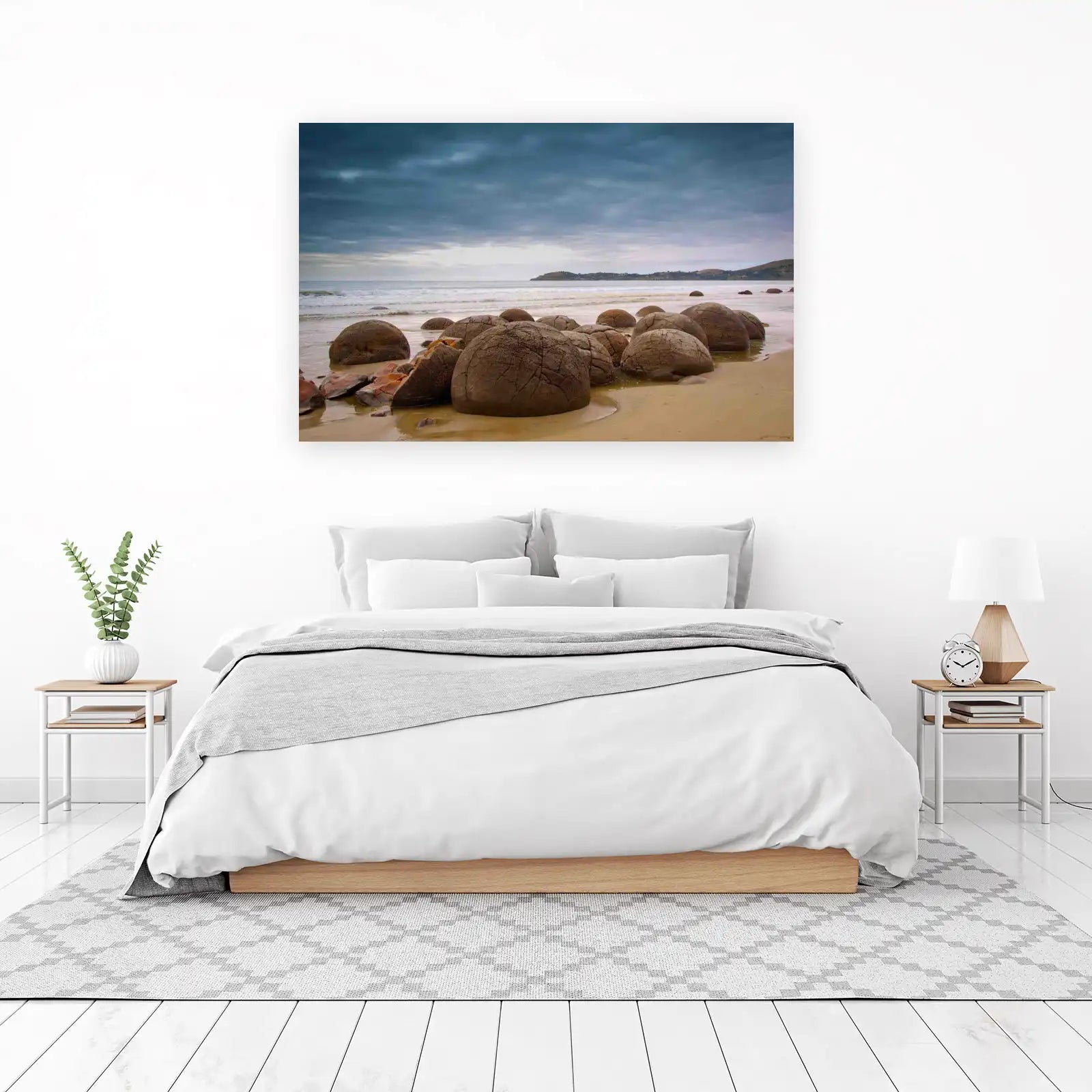 Mystic Moeraki Boulders Beach Wall Art