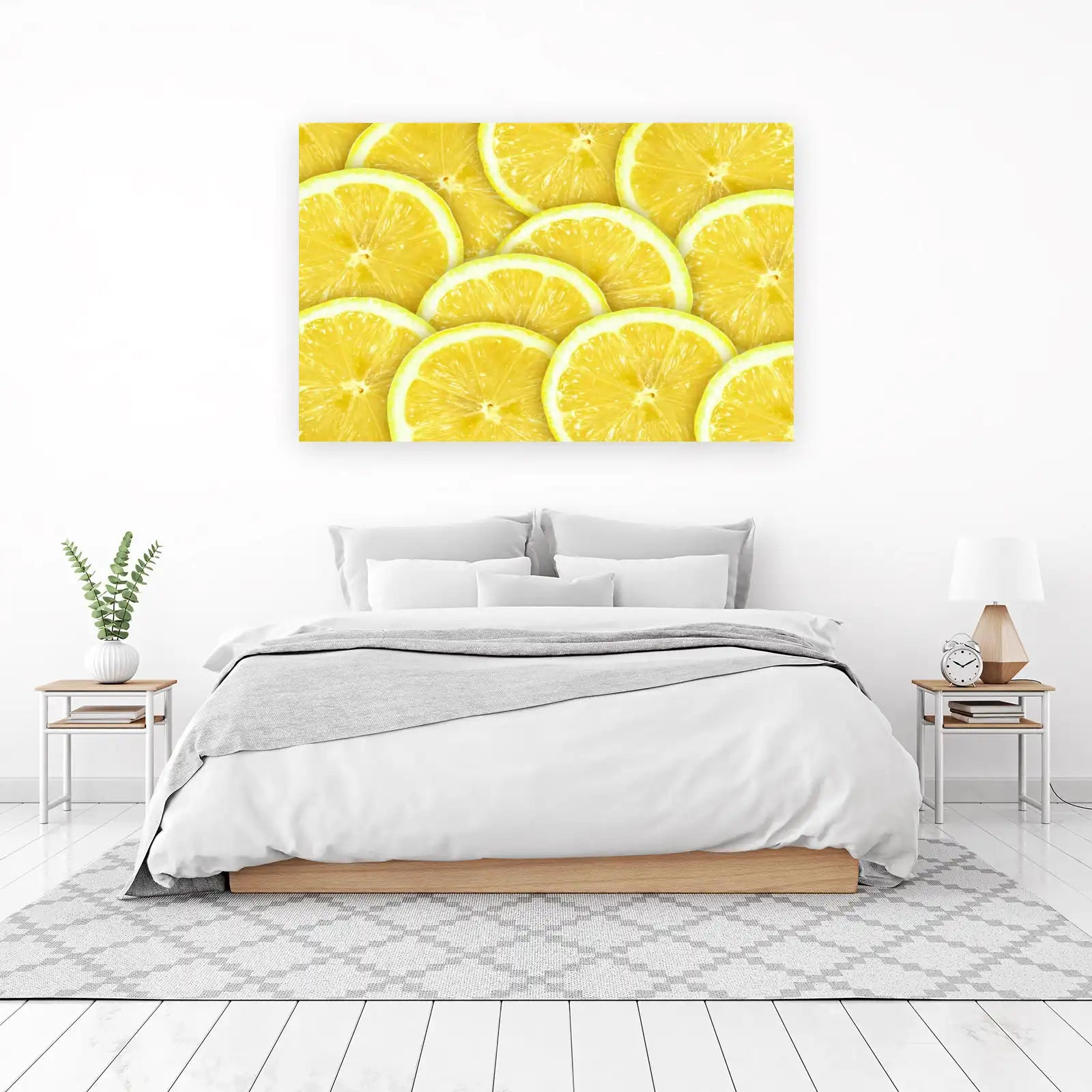 Vibrant Lemon Slice Kitchen Art Wall Art