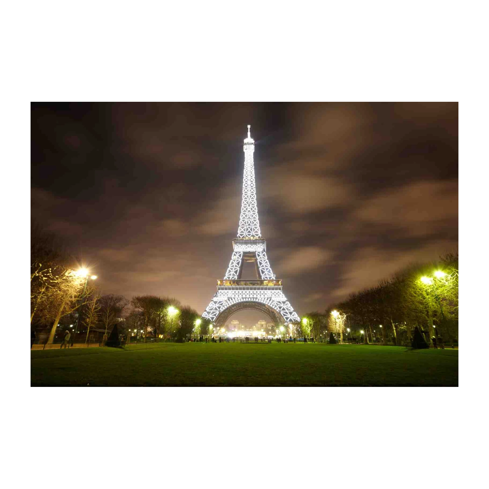 Eiffel Tower Night Sparkle Wall Art