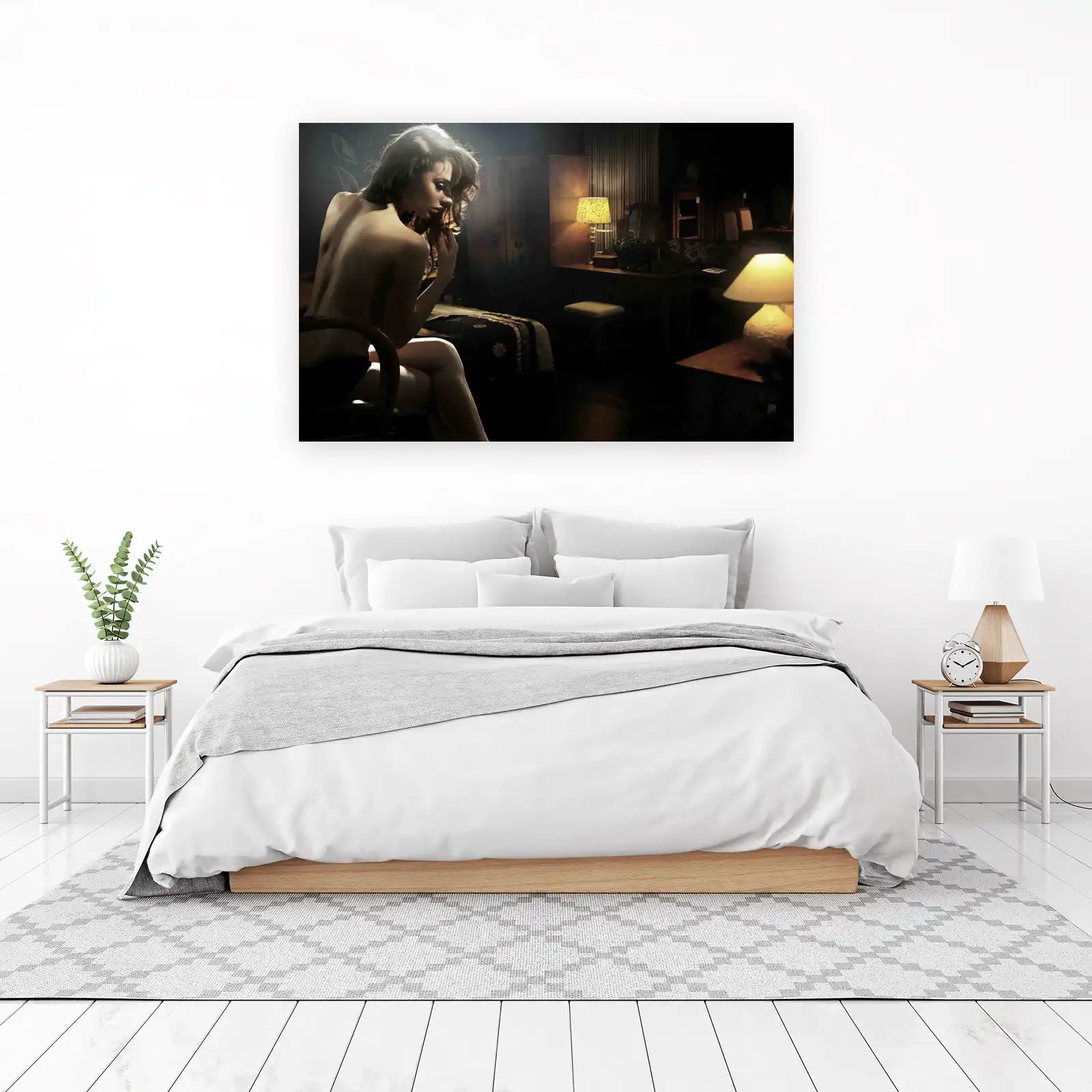 Elegant Woman Bedroom Wall Art