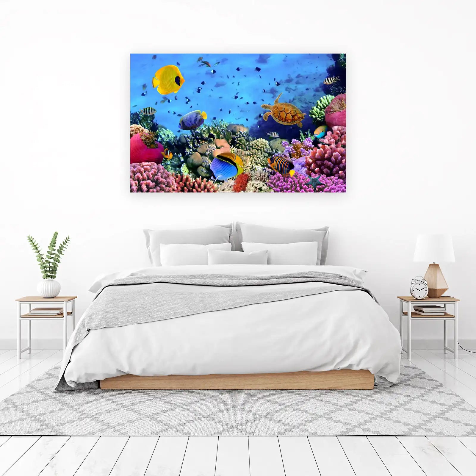 Vibrant Underwater Coral Reef Wall Art