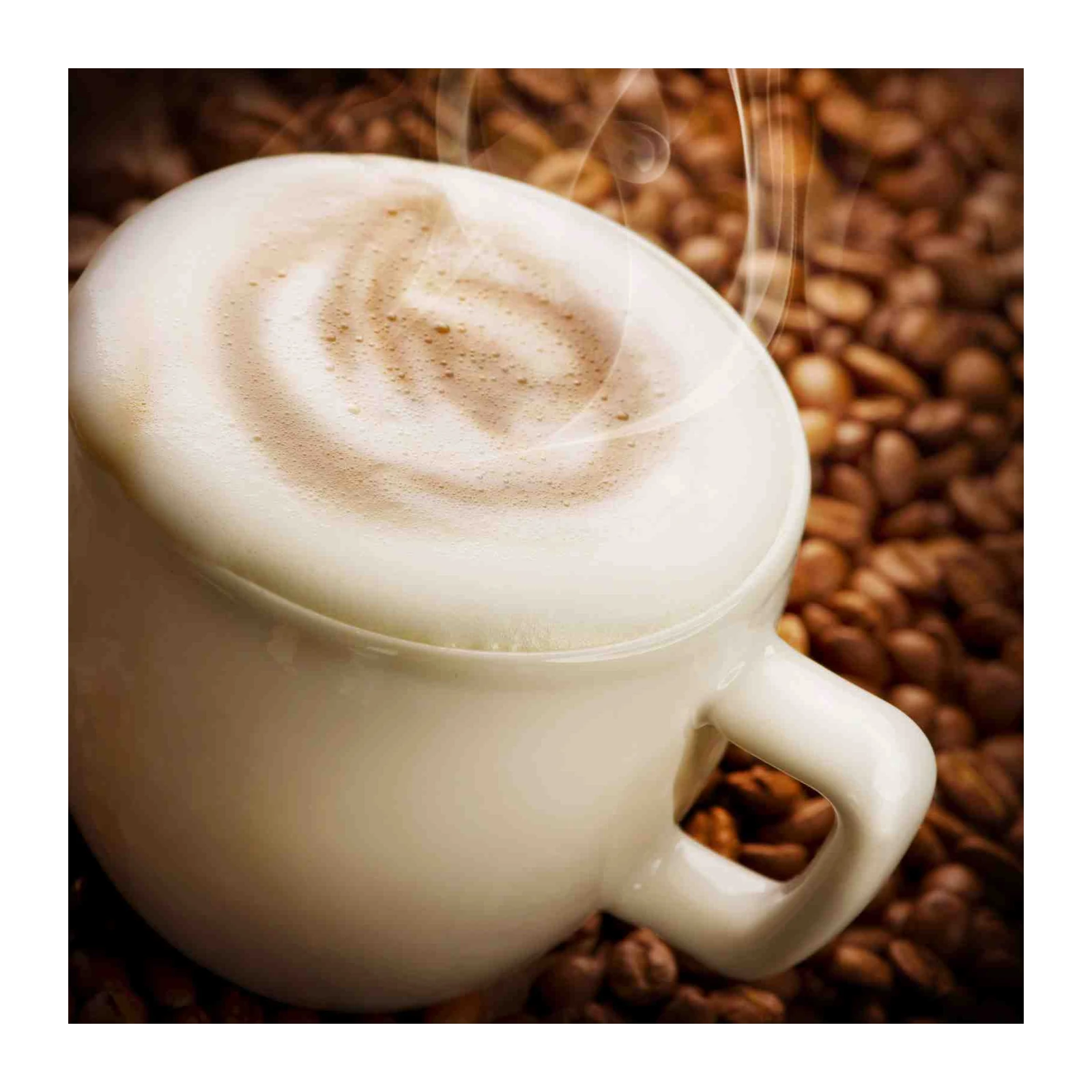 Aromatic Coffee Delight Latte Art Wall Art