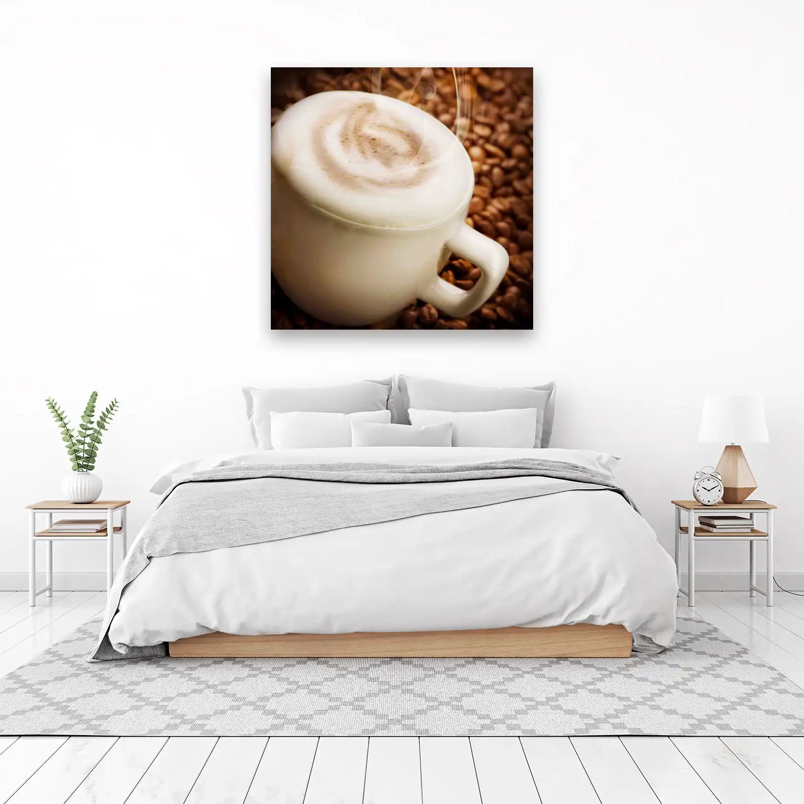 Aromatic Coffee Delight Latte Art Wall Art