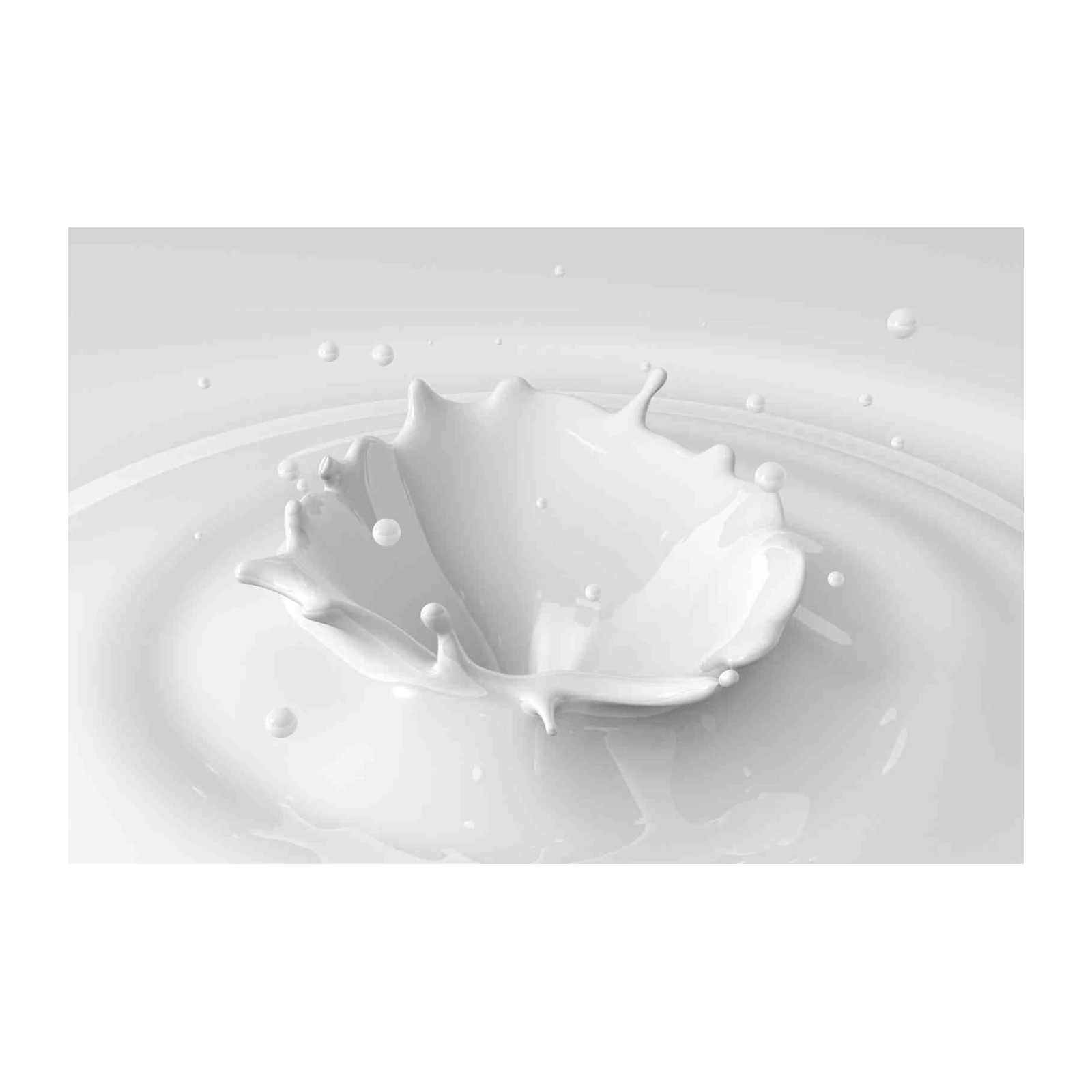 Elegant Milk Splash Abstract Art Wall Art
