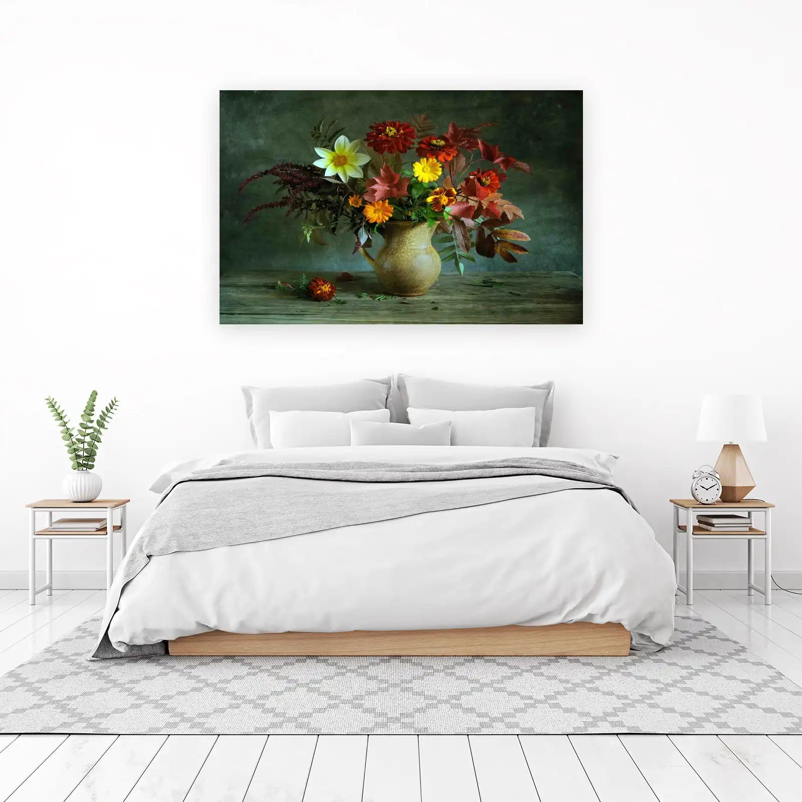 Autumn Harvest Floral Still Life Wall Art