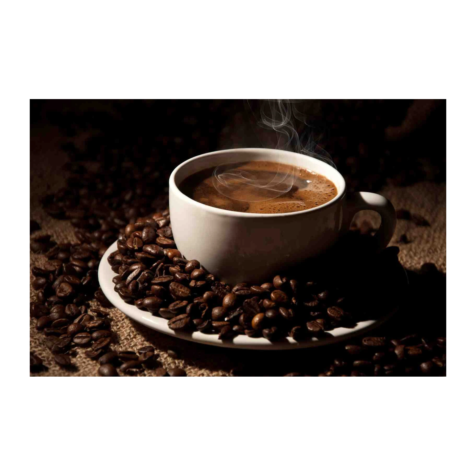 Steaming Coffee Beans Wall Art