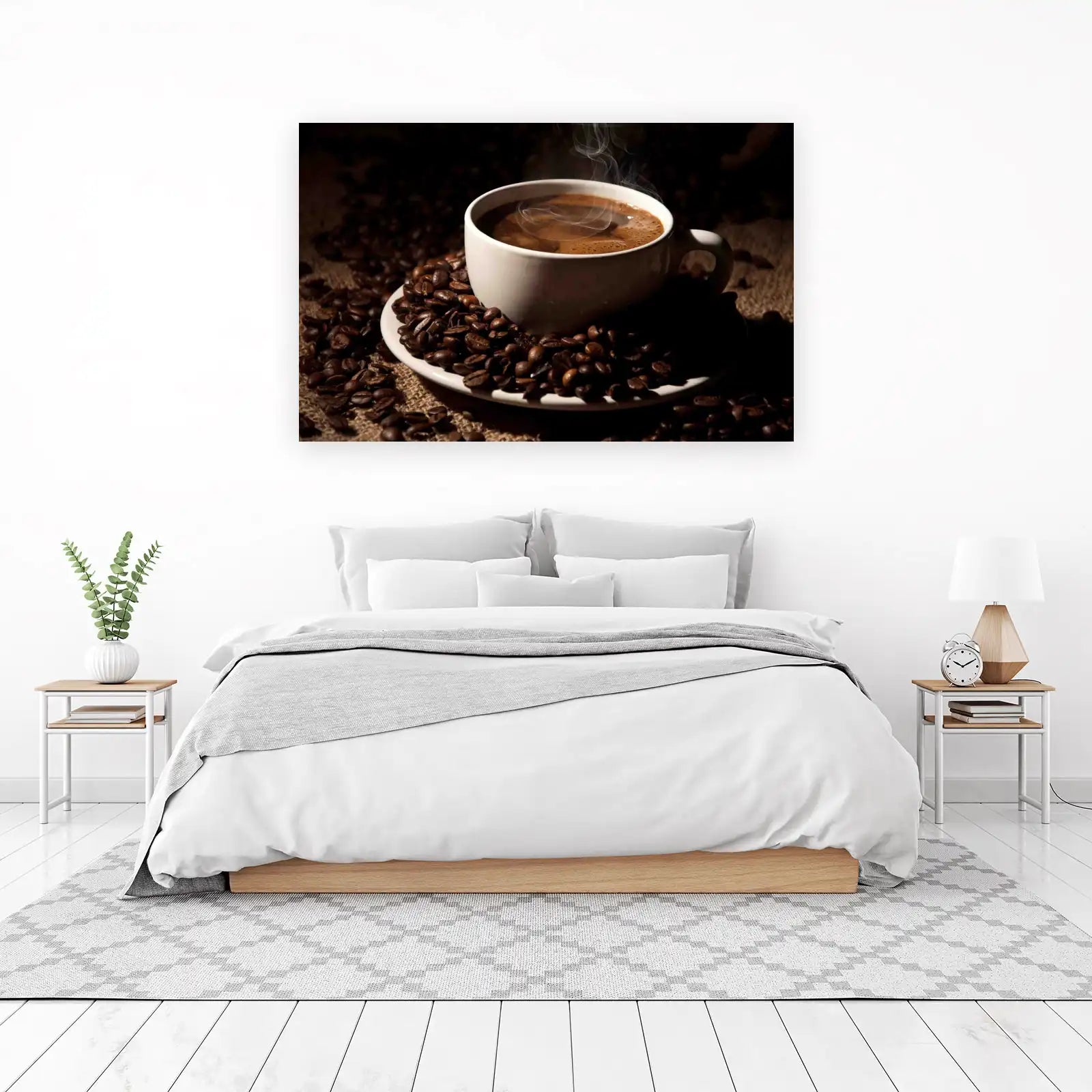 Steaming Coffee Beans Wall Art